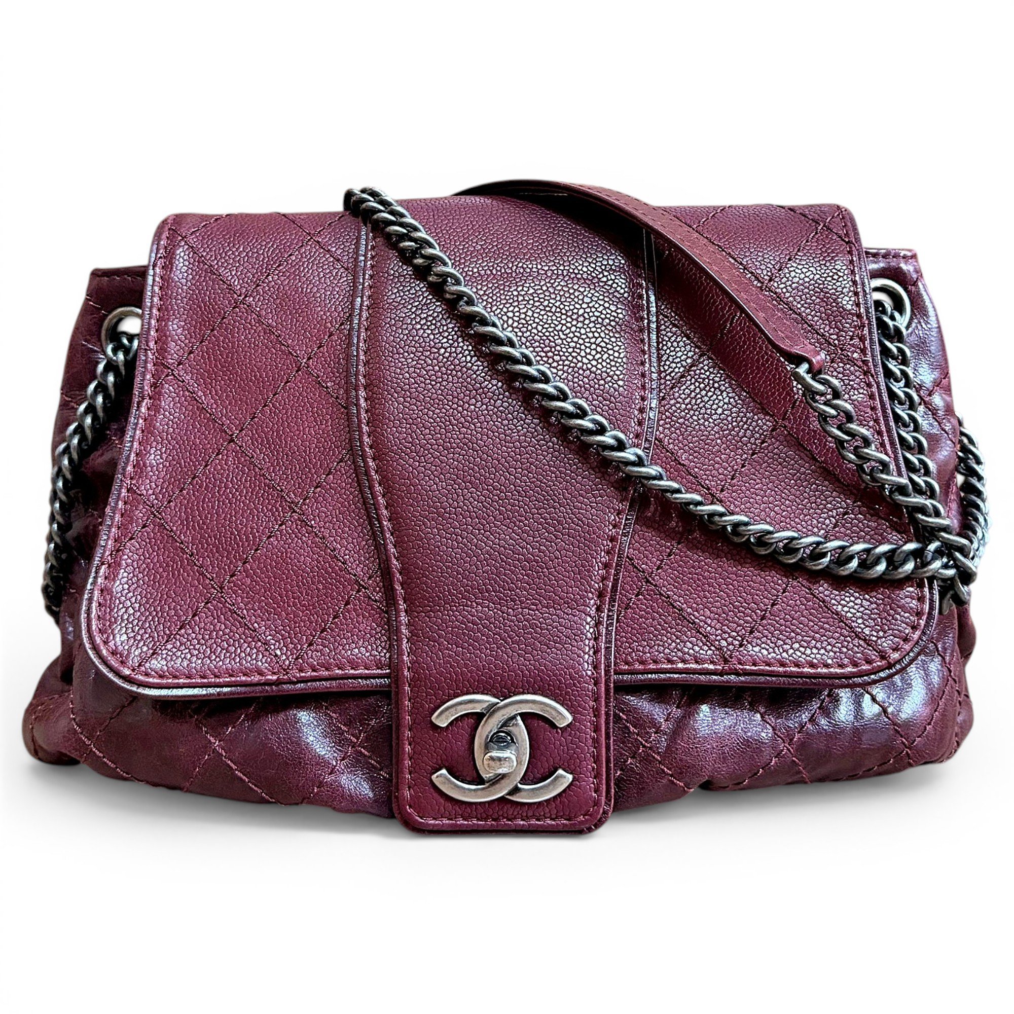 Coco twin leather crossbody bag