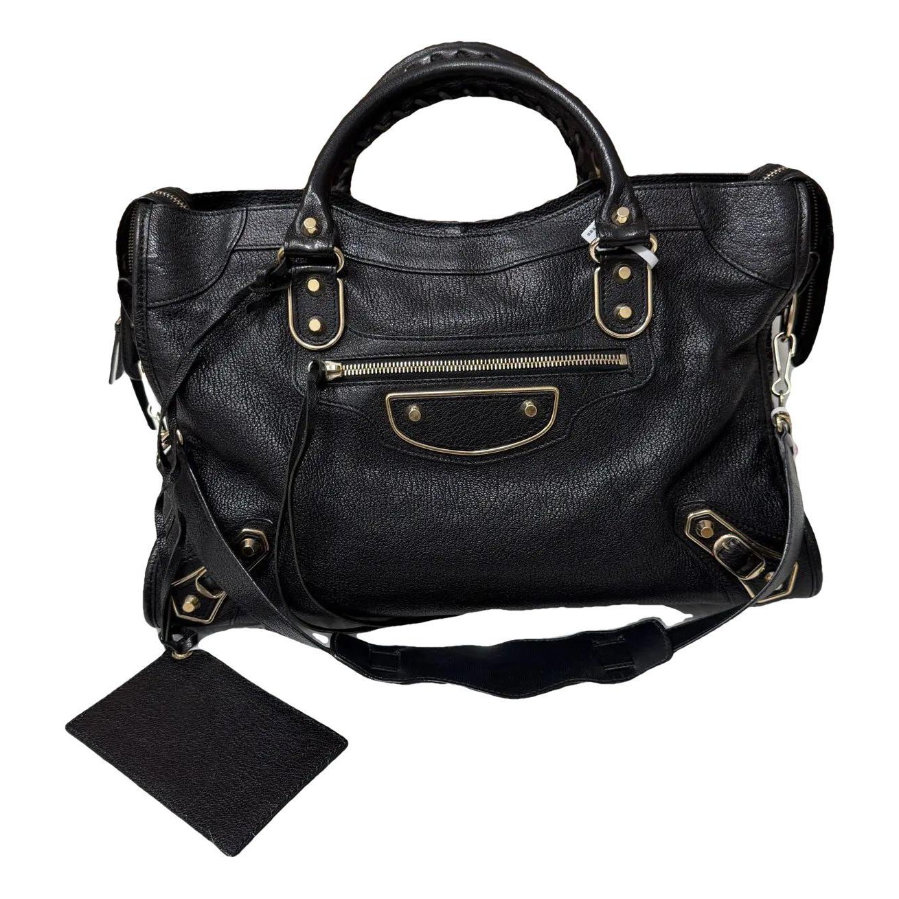 Classic Metalic leather handbag