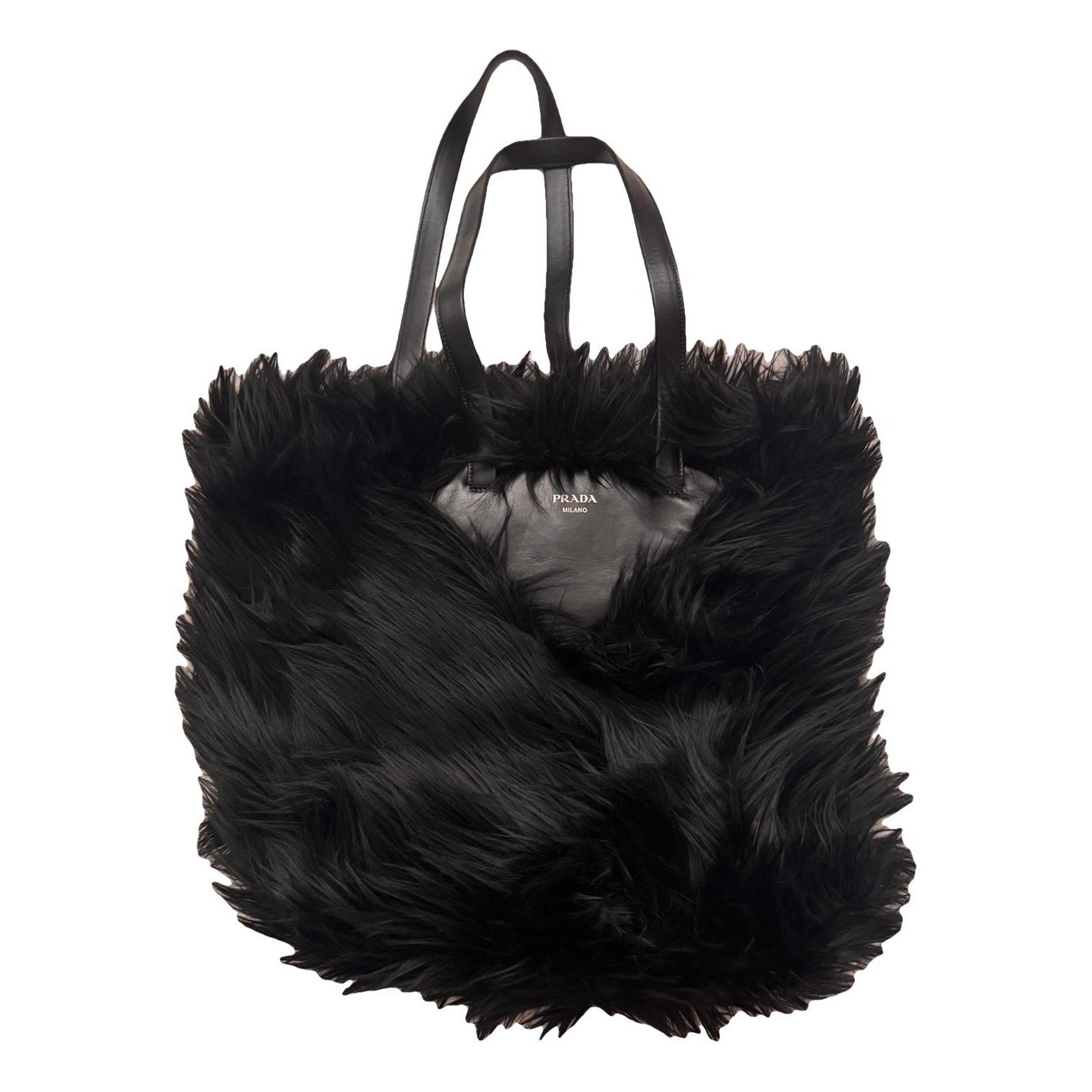 Faux fur tote