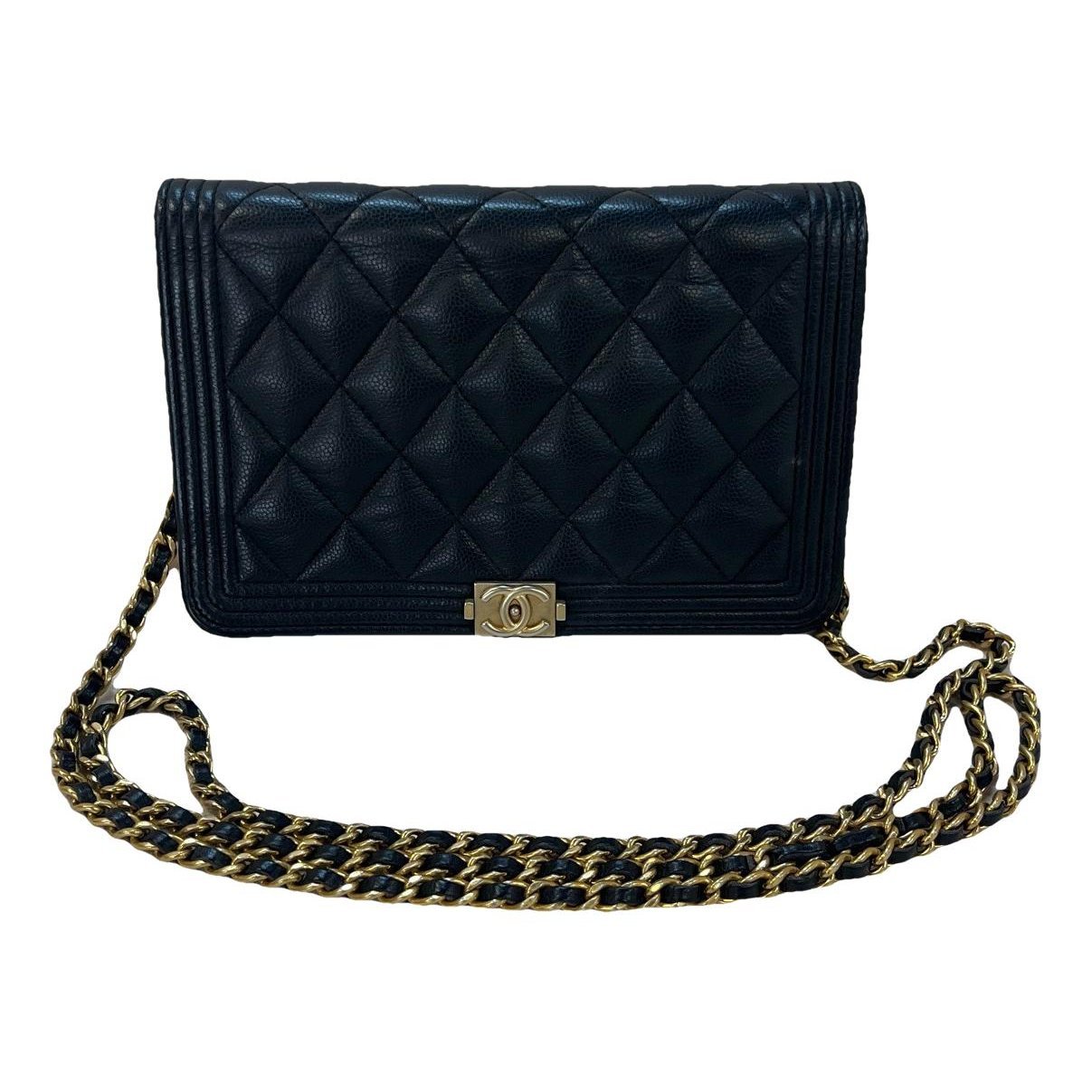 Wallet On Chain Boy leather handbag
