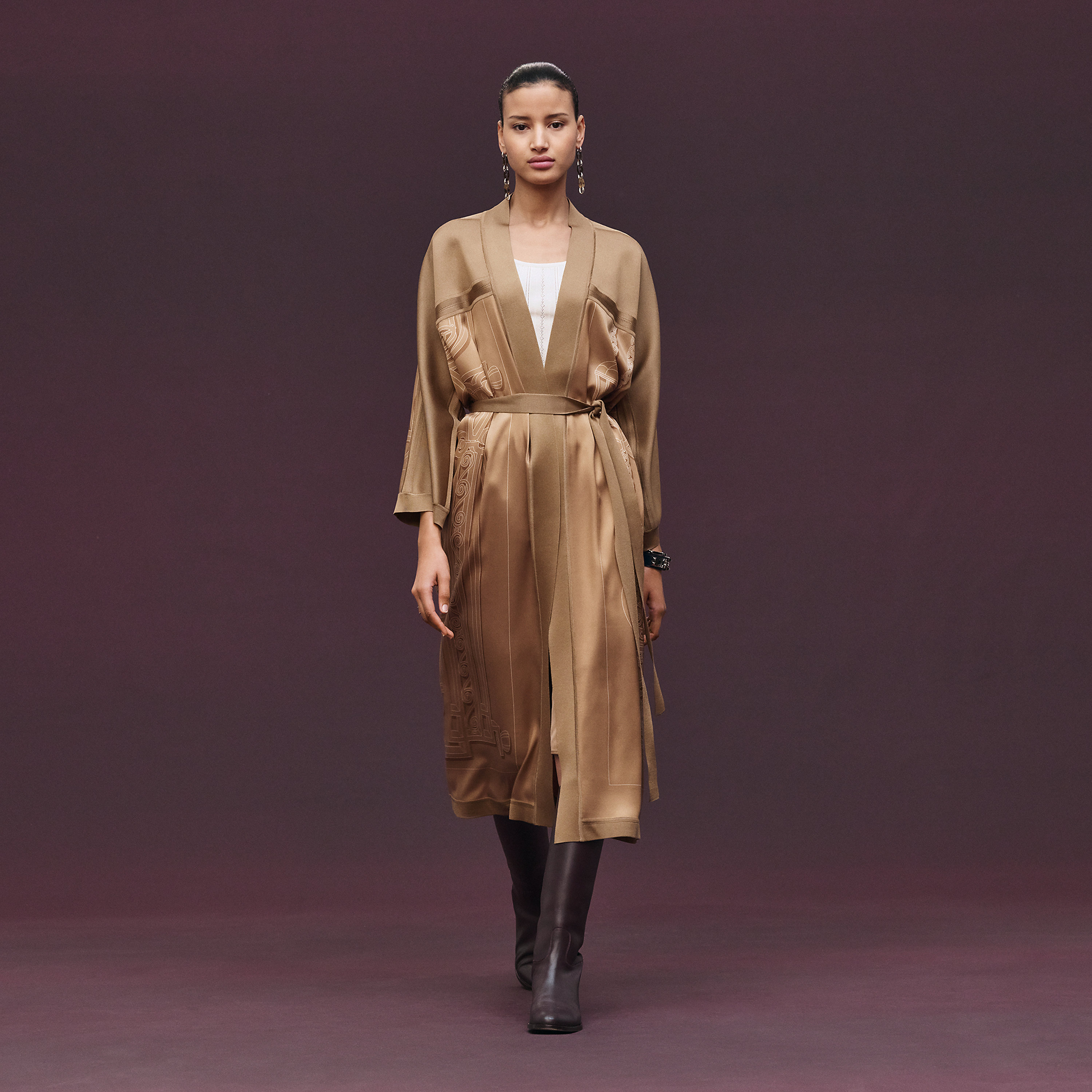 "L'Enseigne du Sellier" long cardigan