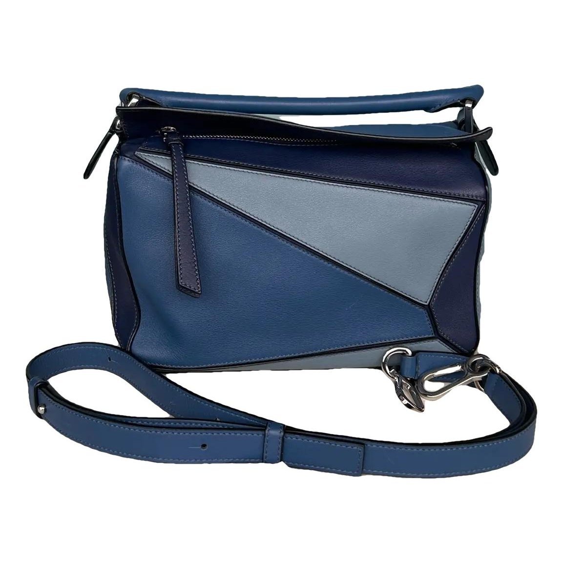 Puzzle leather handbag