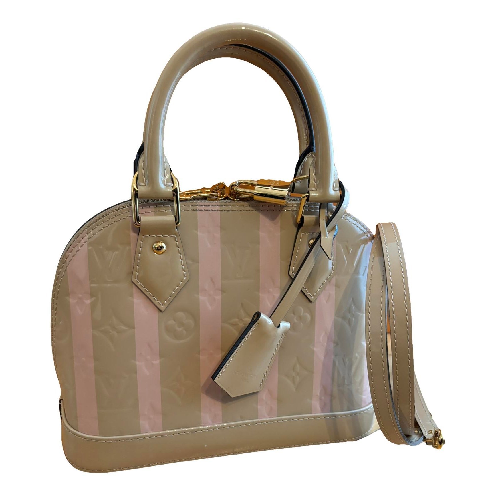 Alma BB patent leather handbag