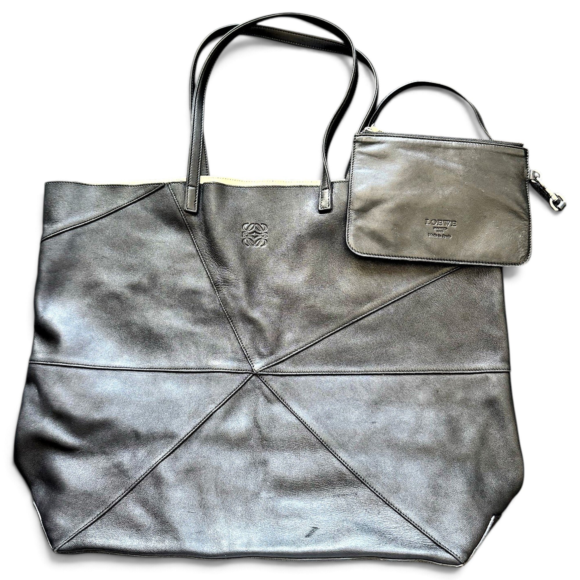 Leather tote