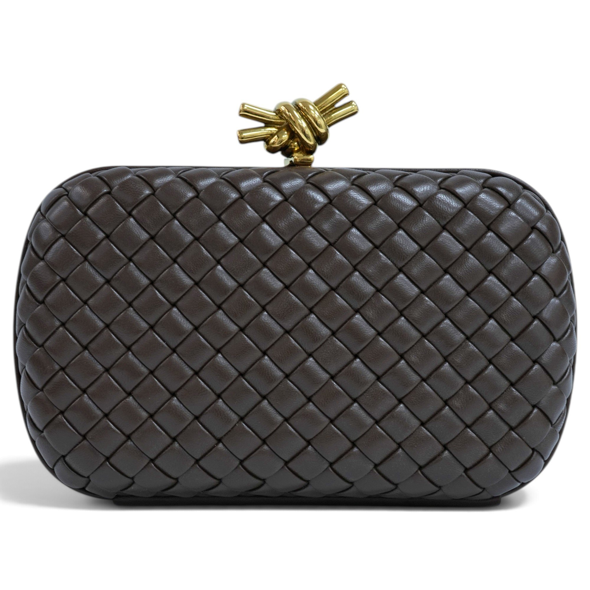Pochette Knot leather clutch bag