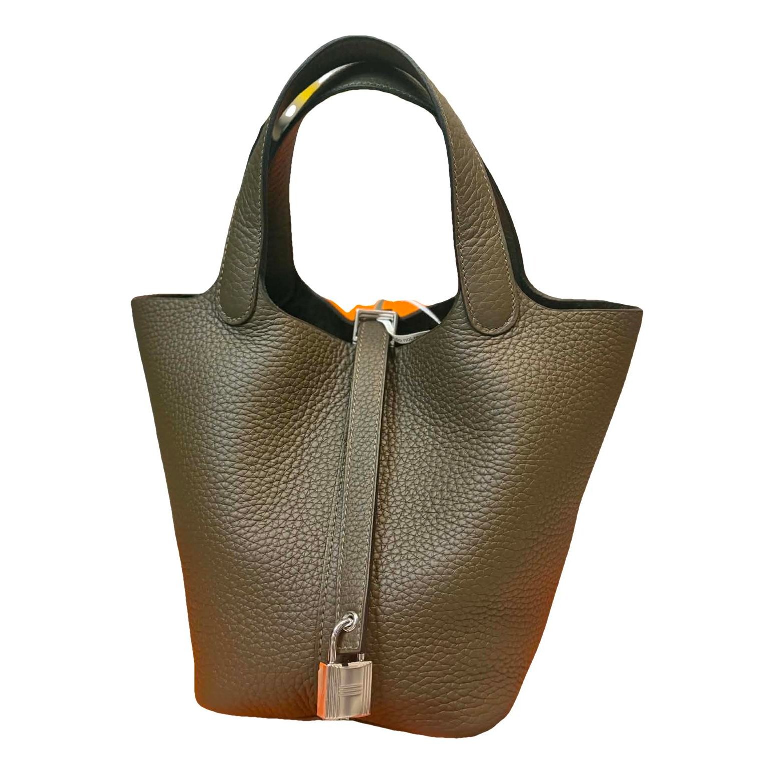 Picotin leather tote