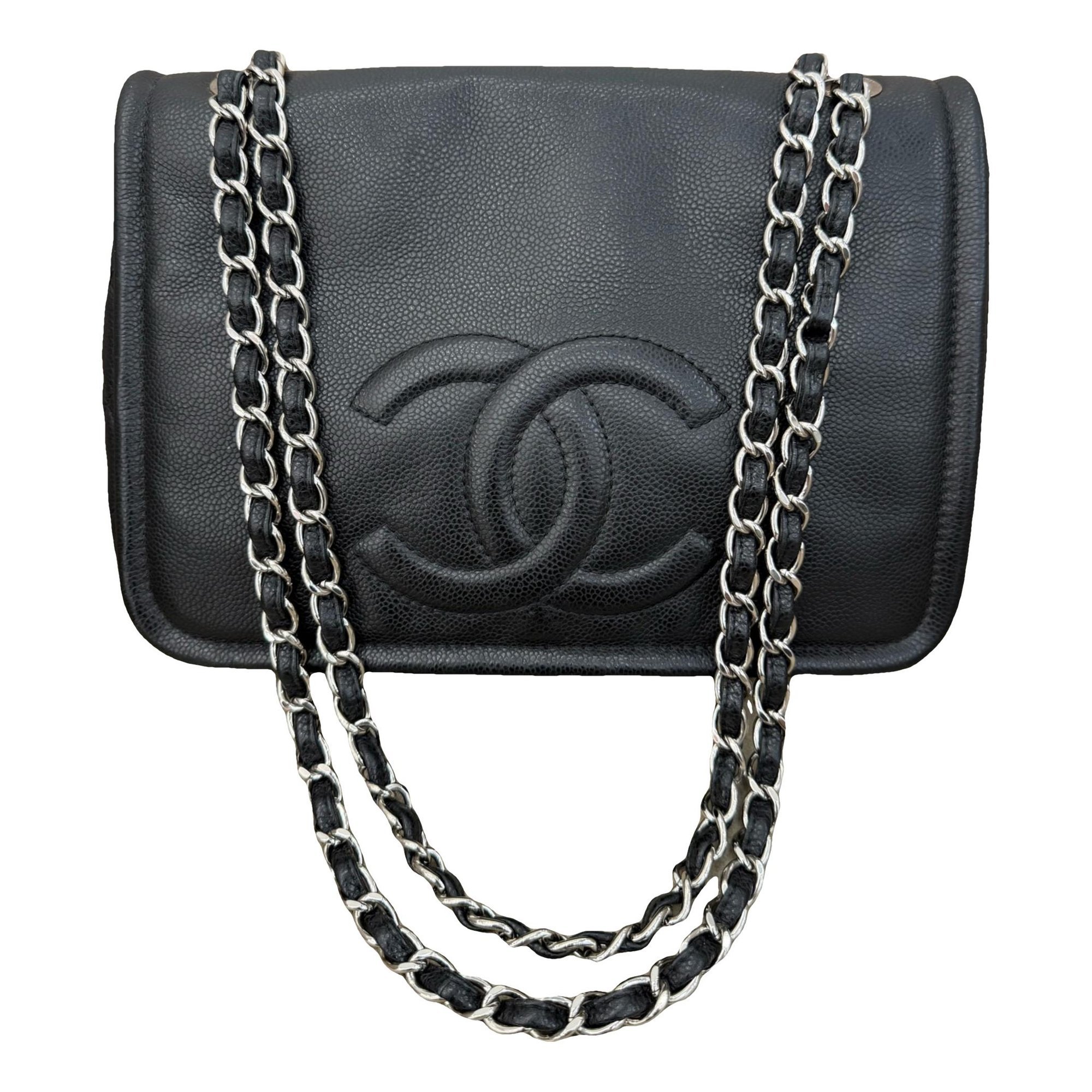 Vintage CC Chain leather tote