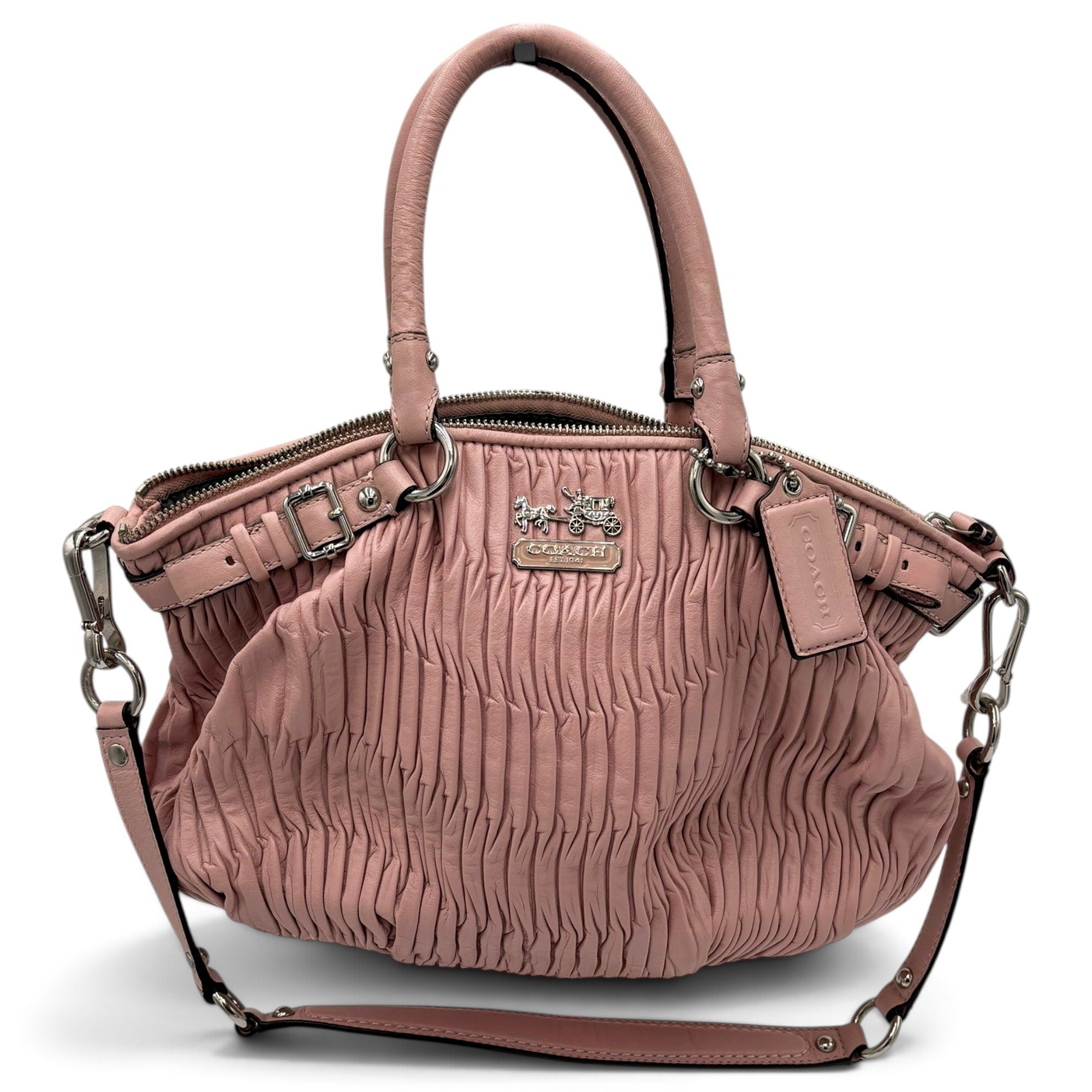Crossgrain Gathered Kitt Carry All leather handbag