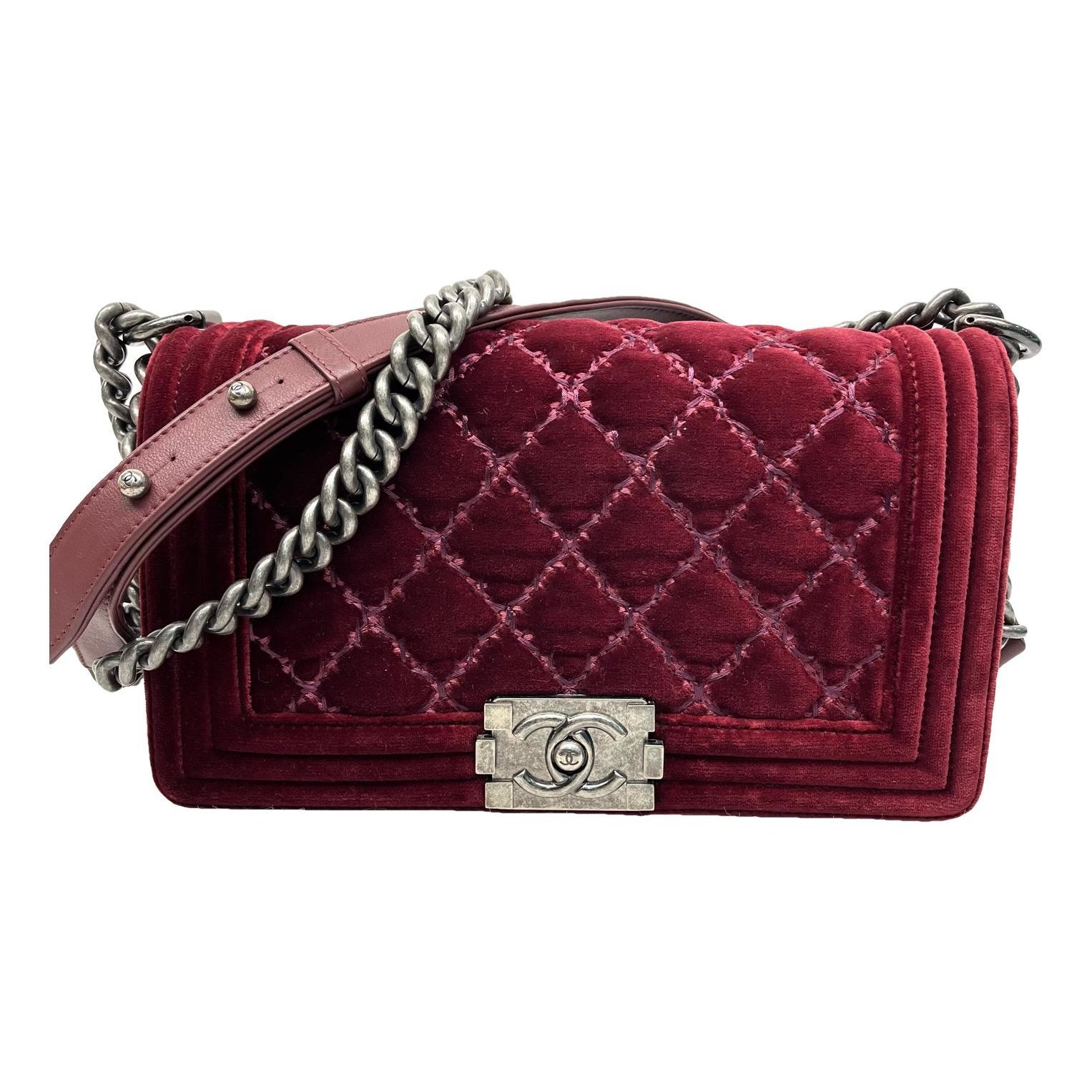 Boy velvet crossbody bag