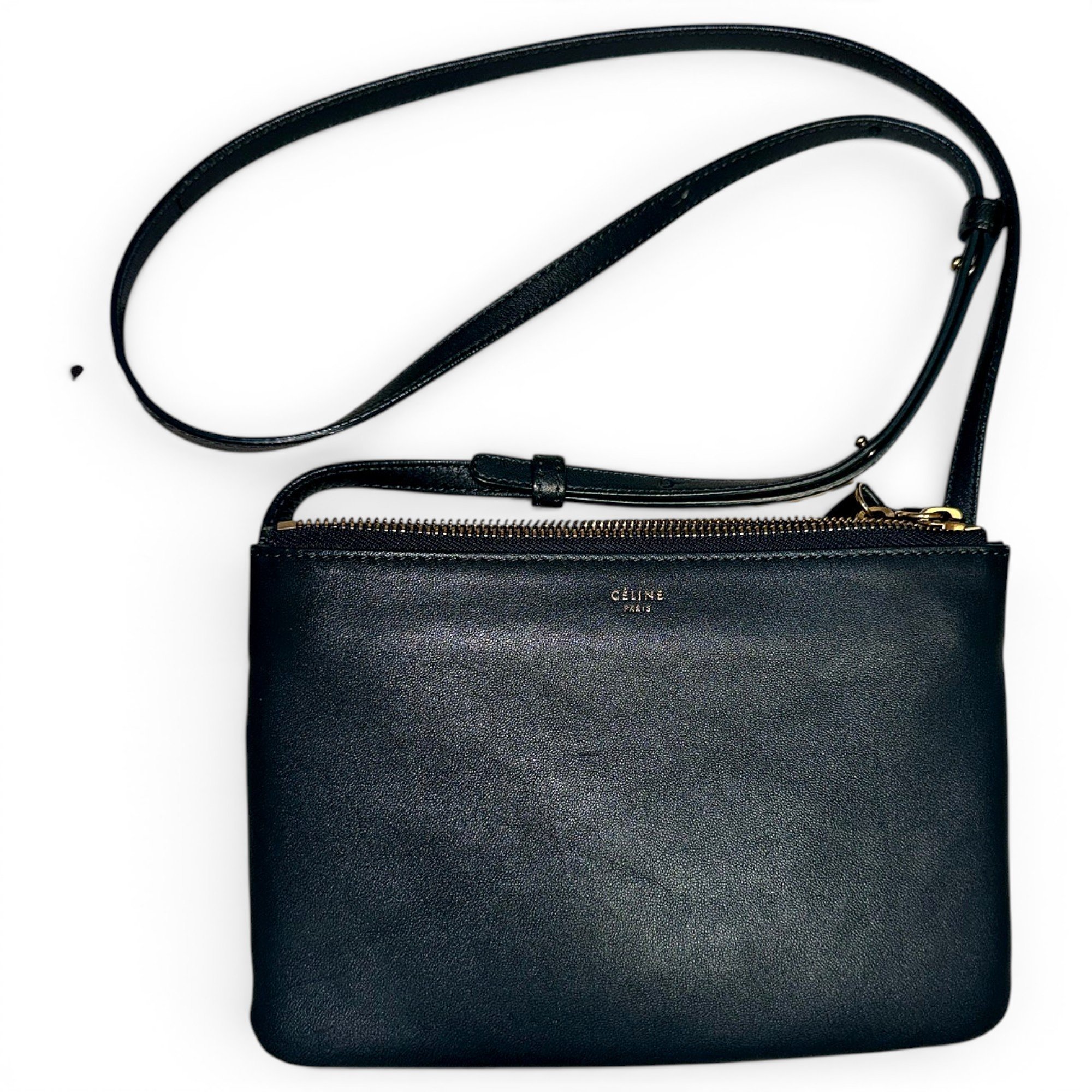 Trio leather crossbody bag