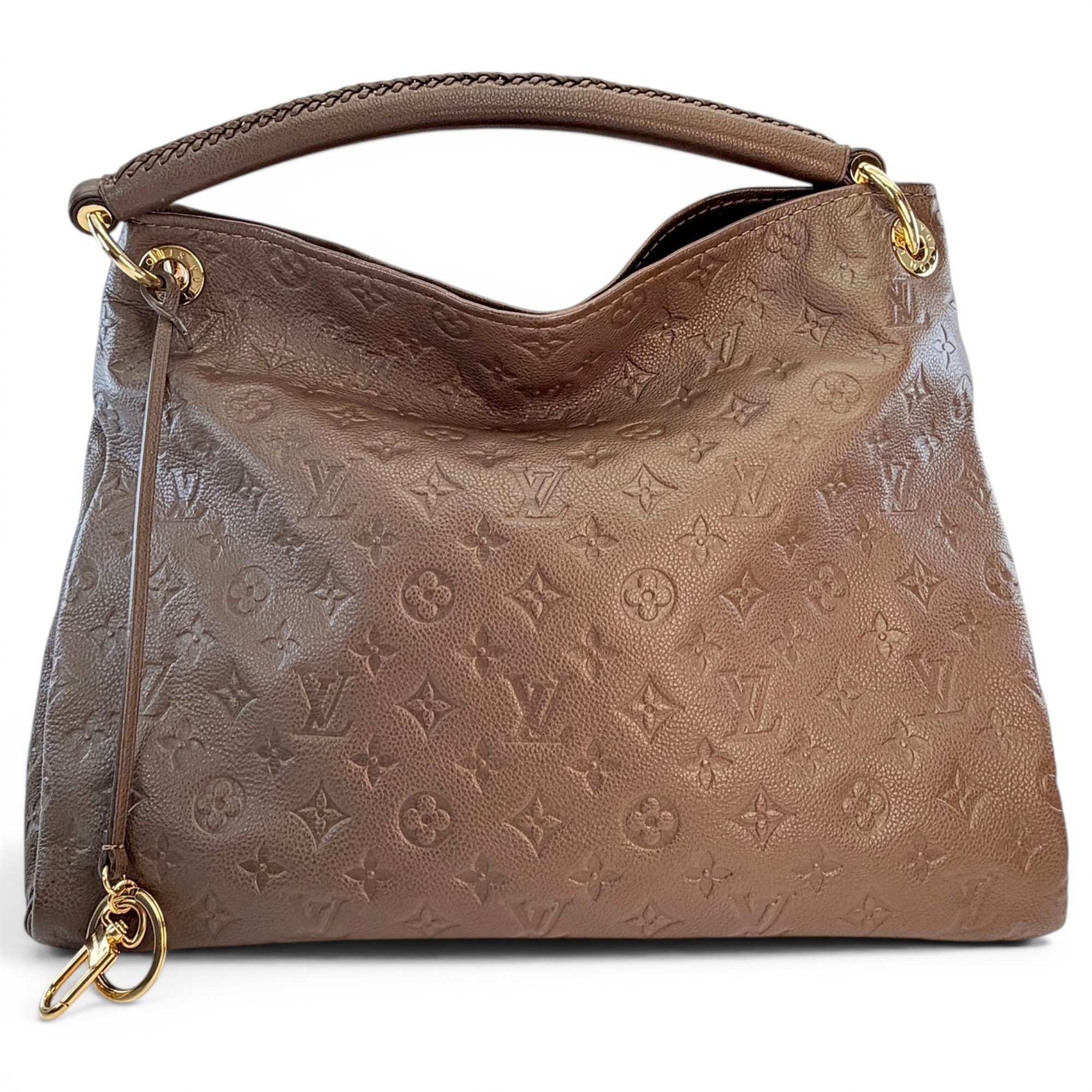 Artsy leather handbag