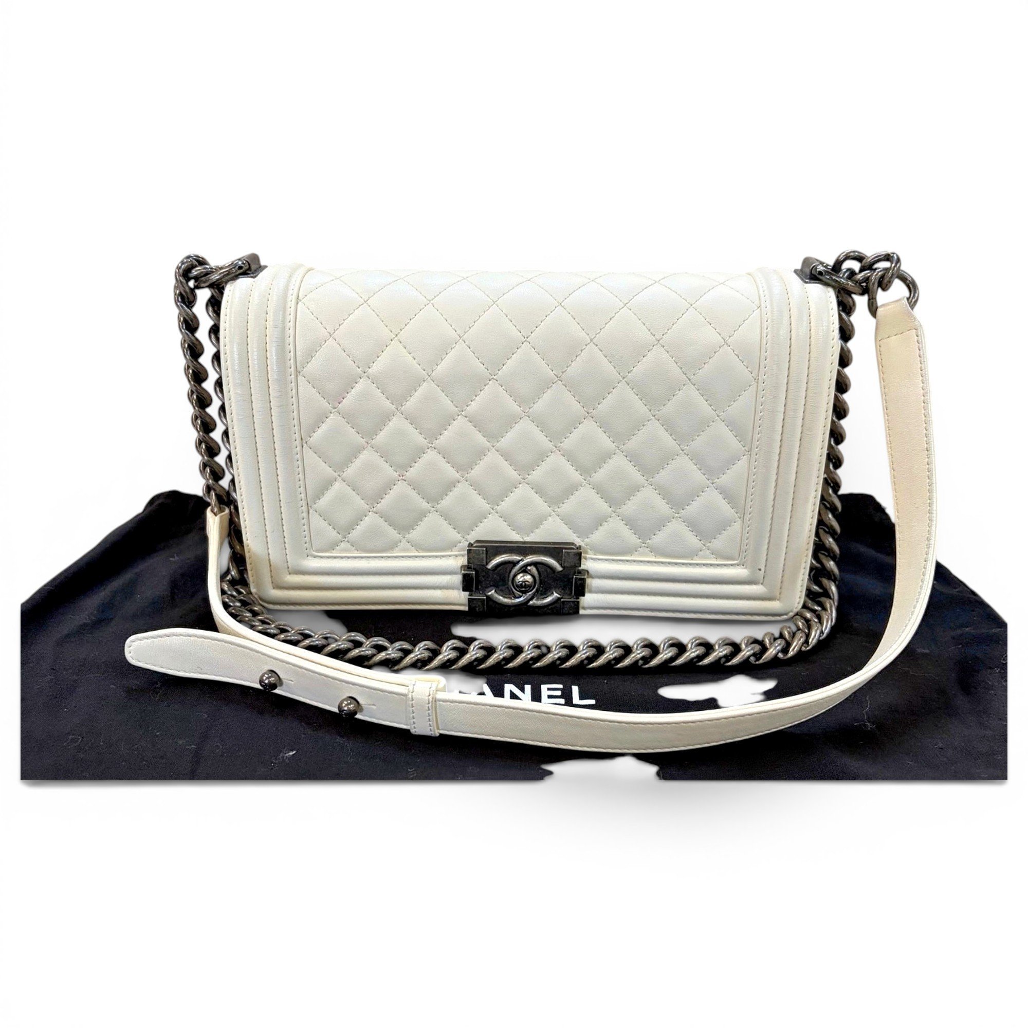 Boy leather crossbody bag