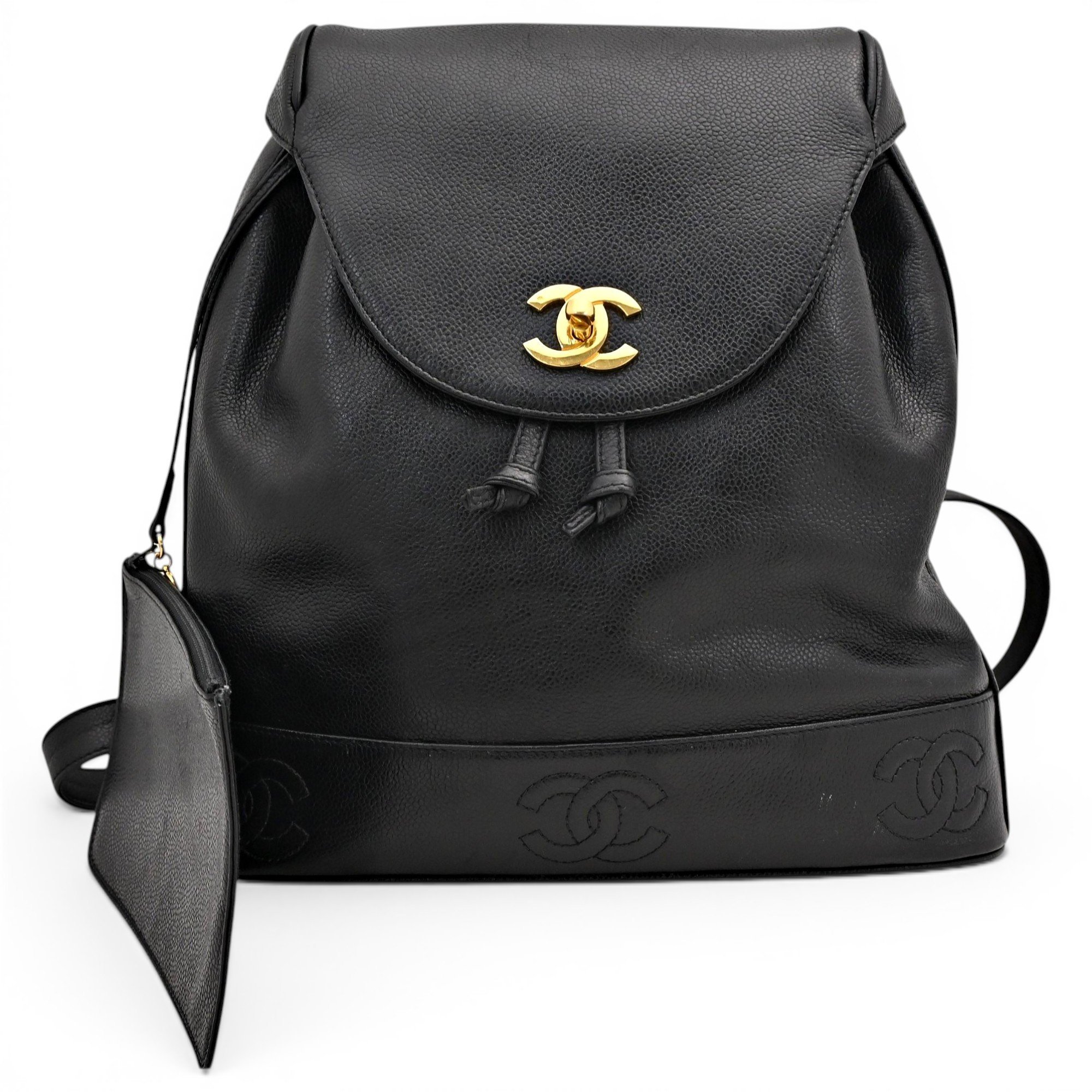 Leather backpack