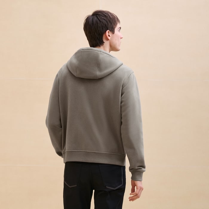 Tourbe "Empreinte Sellier Cuir" Zipped Hooded Sweater