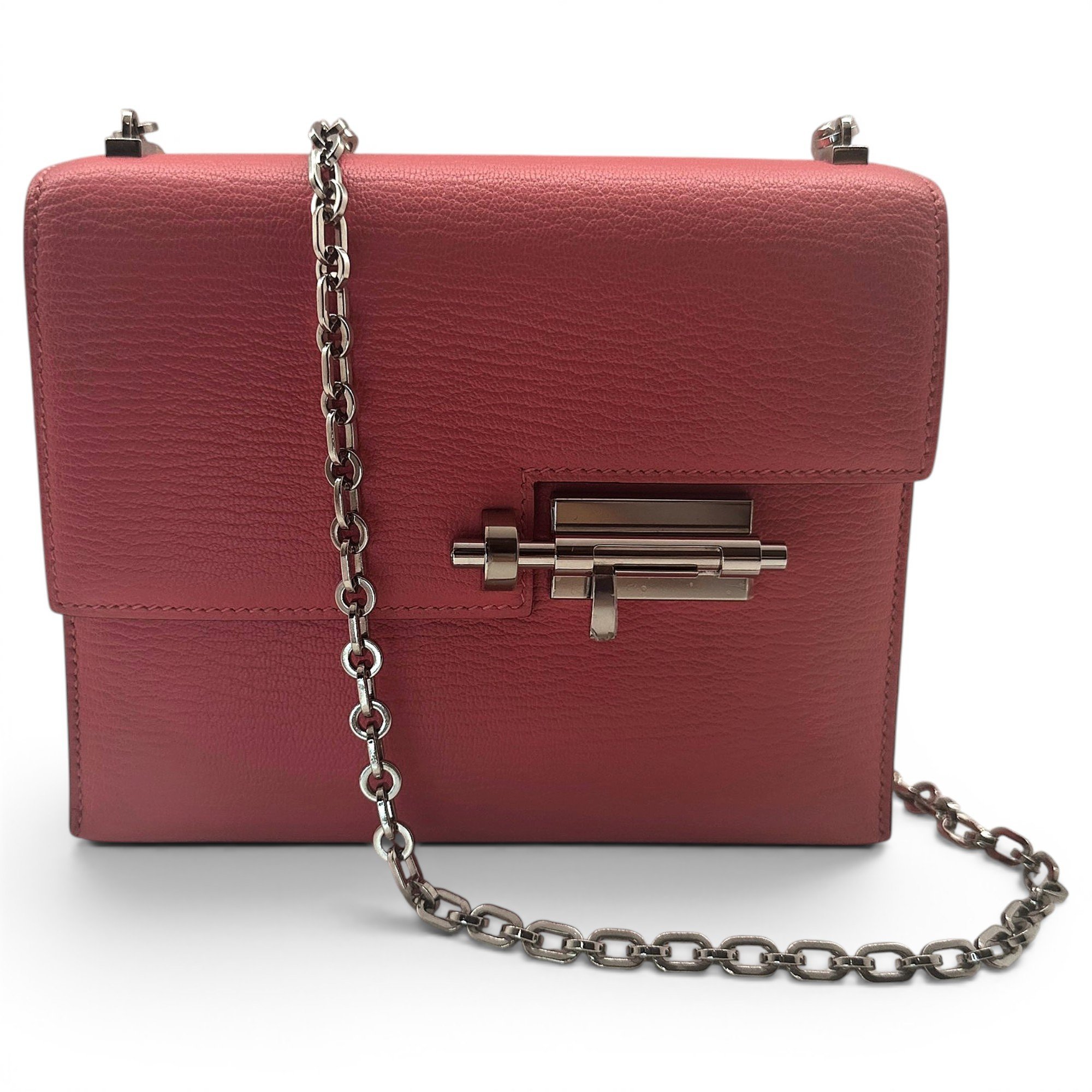 Hermes Verrou Mini Handbag Pink 2014