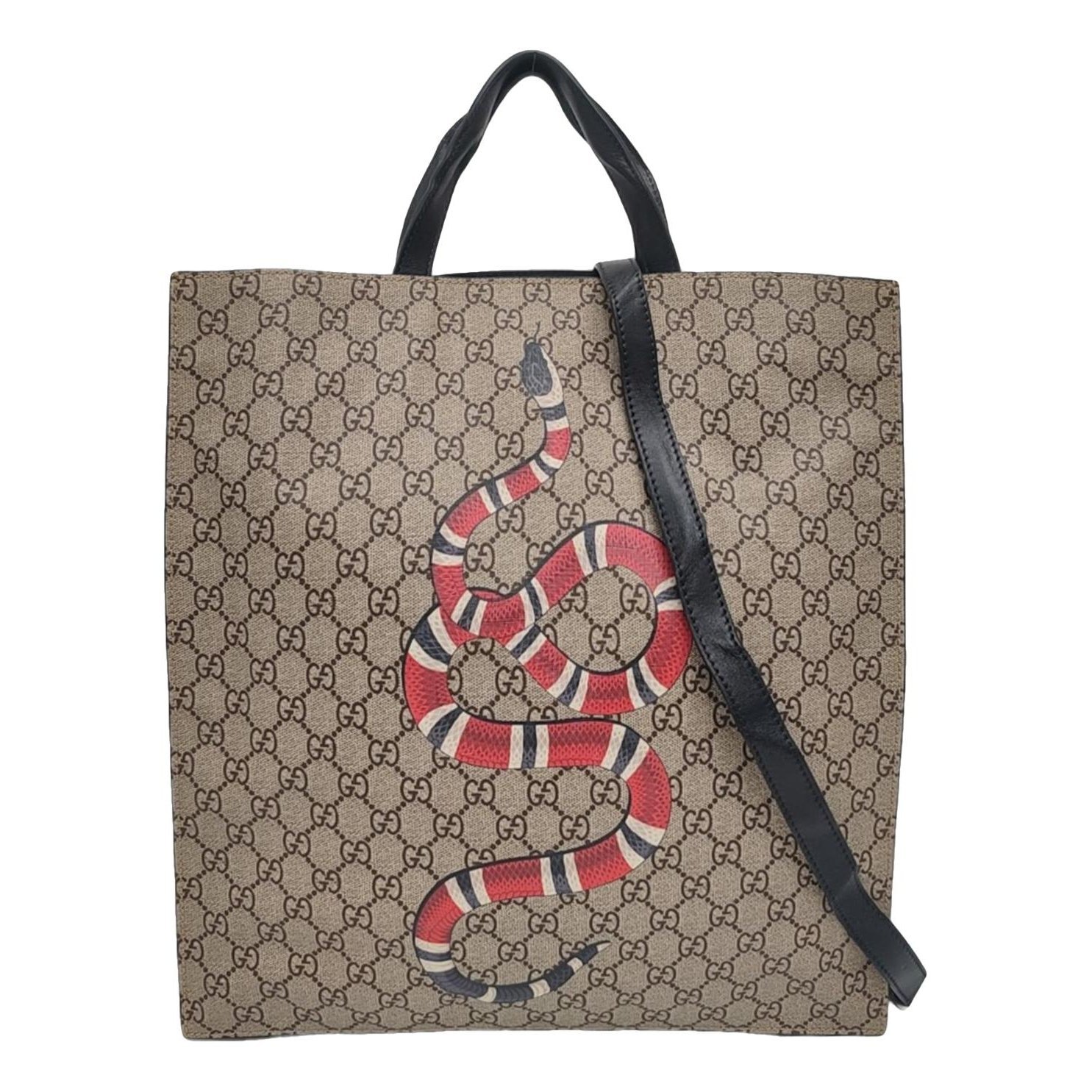 Ophidia GG Supreme leather handbag