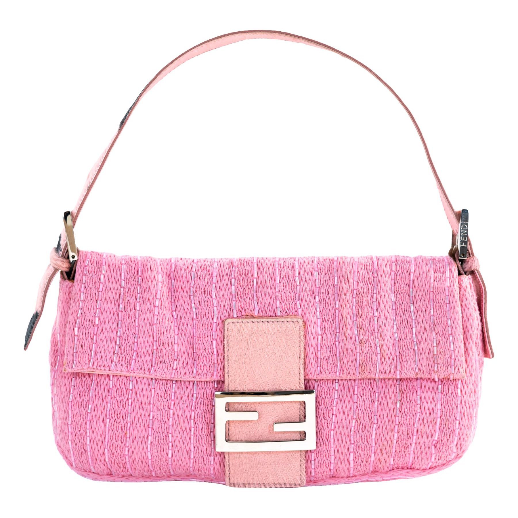 Baguette pony-style calfskin handbag