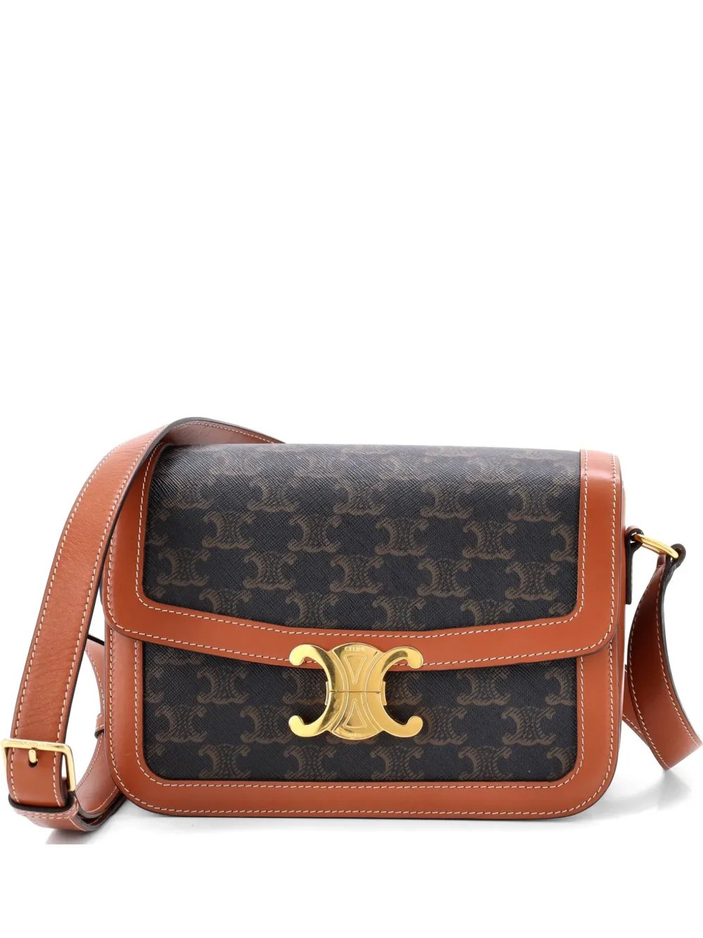 Triomphe Triomphe Coated Canvas Medium shoulder bag