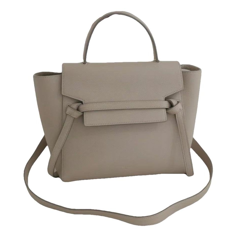 Belt leather handbag