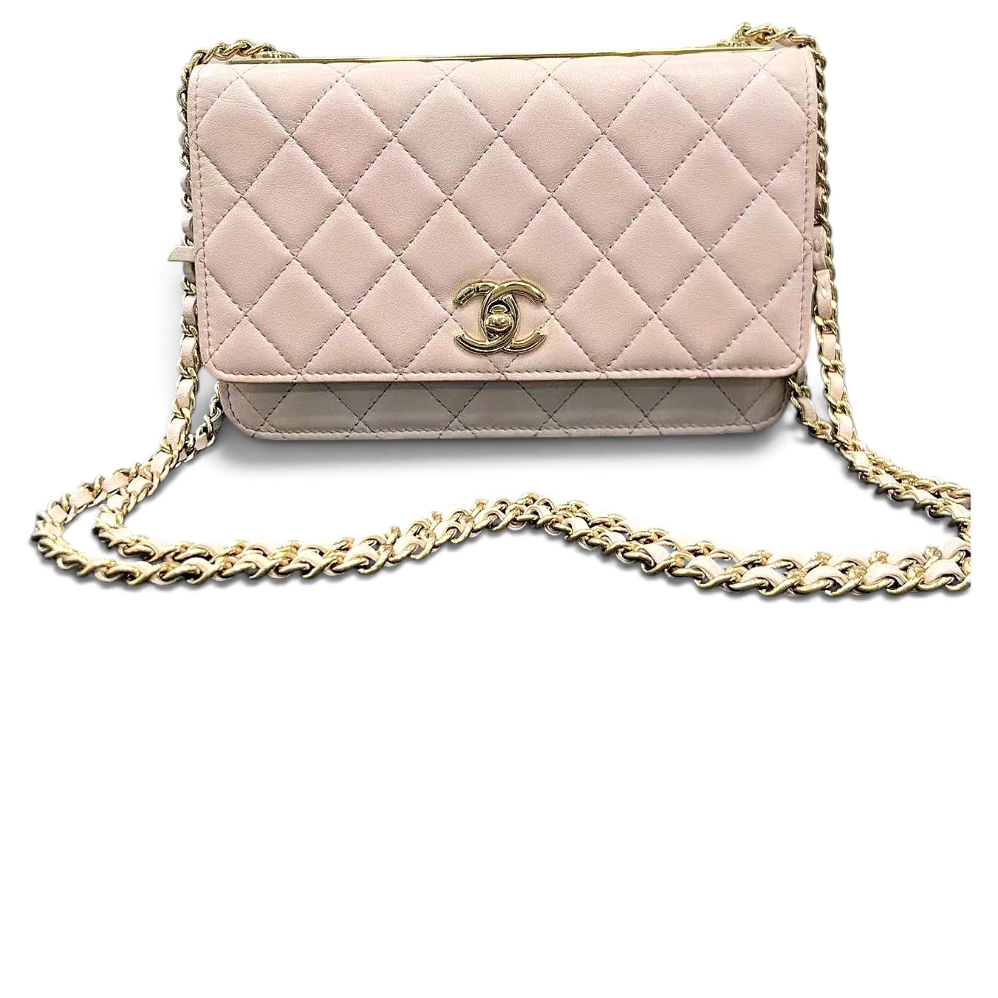 Trendy CC Flap leather handbag