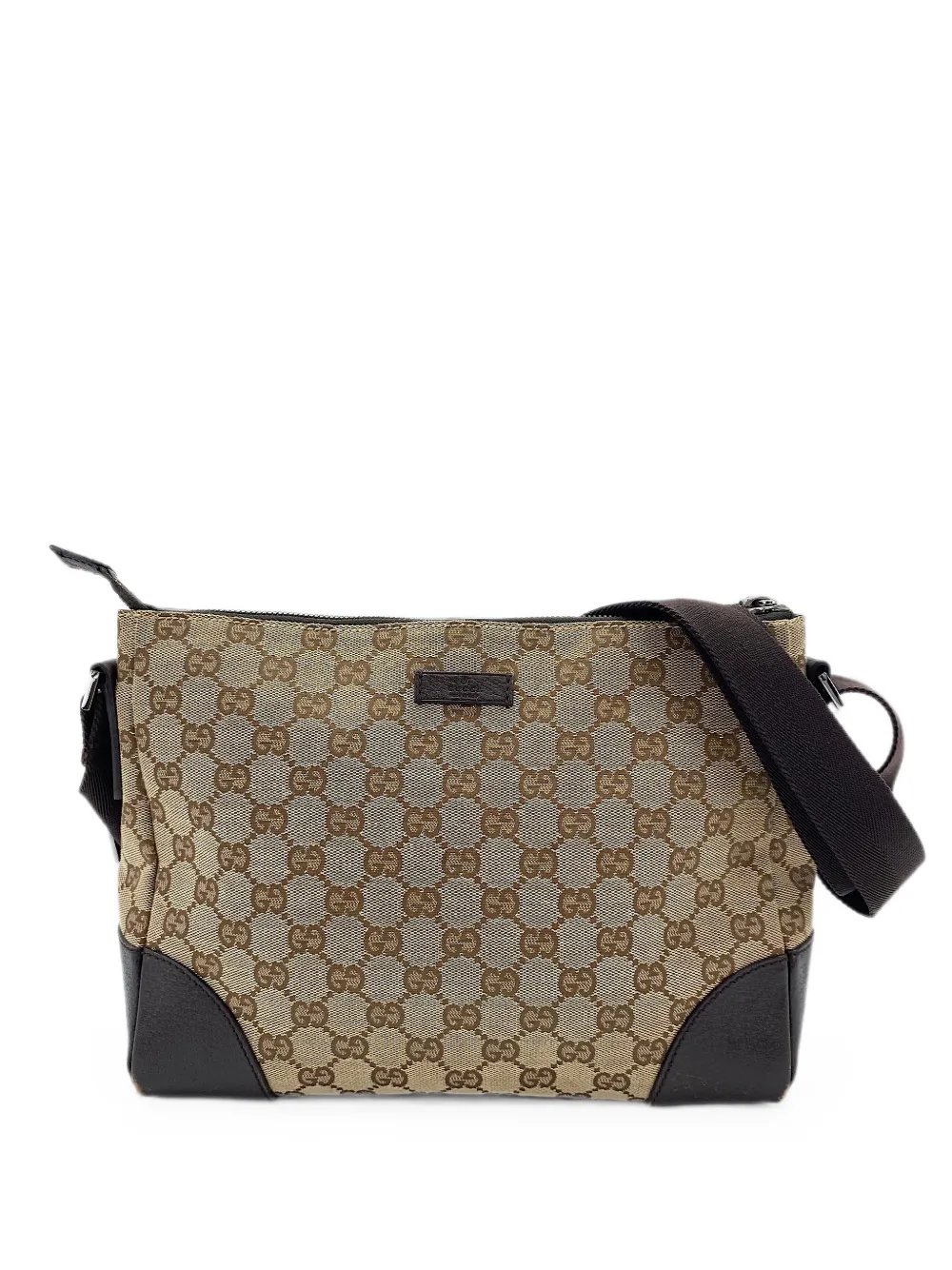 2000s GG canvas shoulder bag
