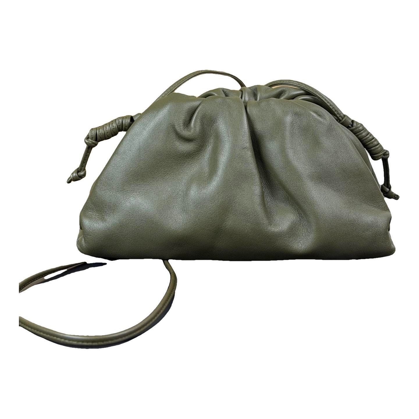 Pouch leather crossbody bag