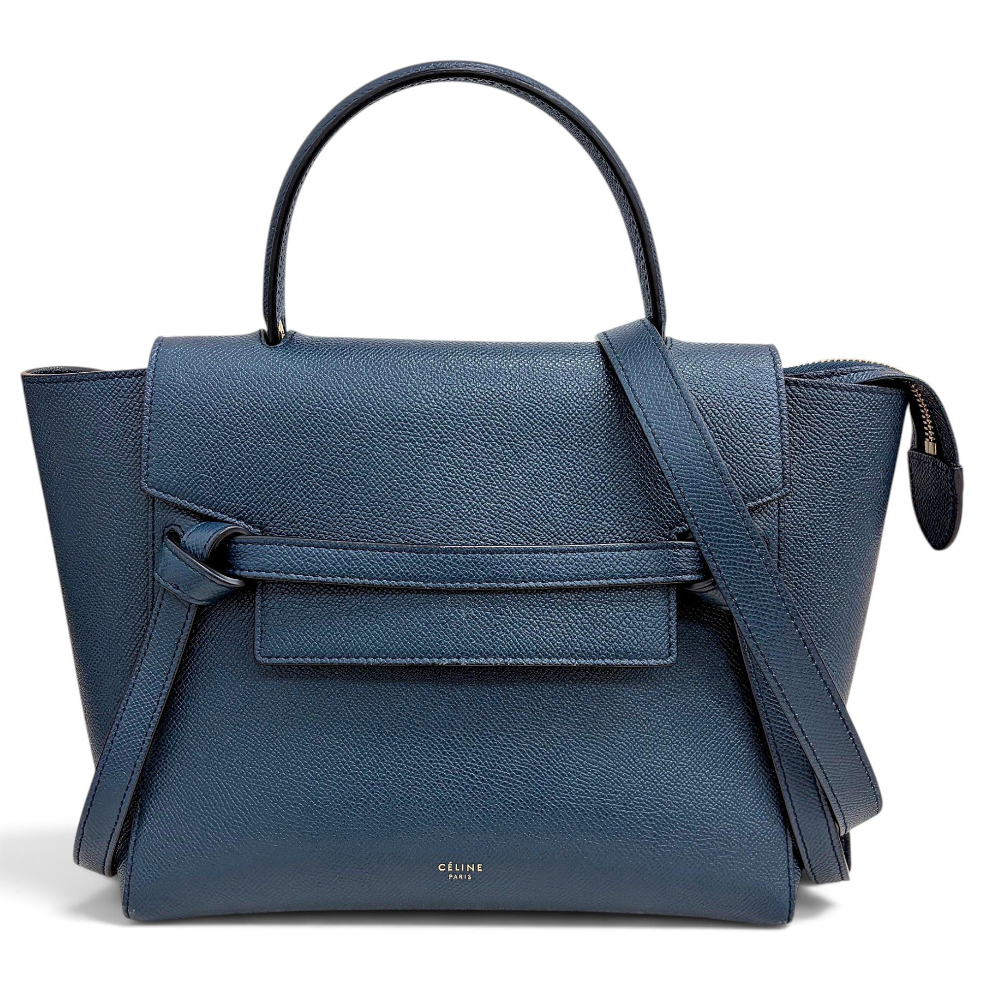 Belt leather handbag