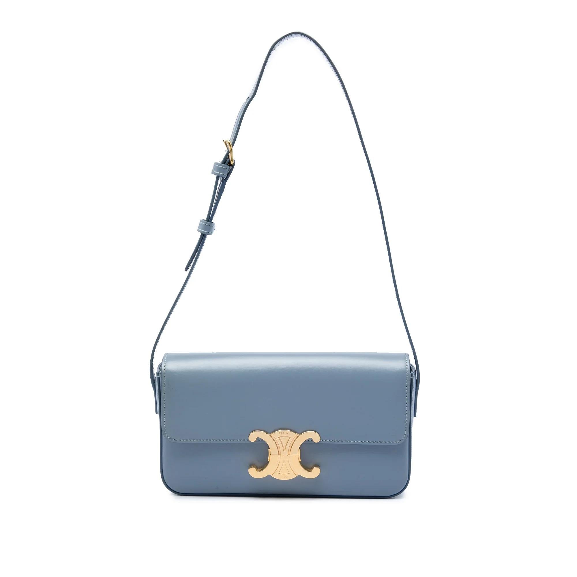 Triomphe pony-style calfskin handbag