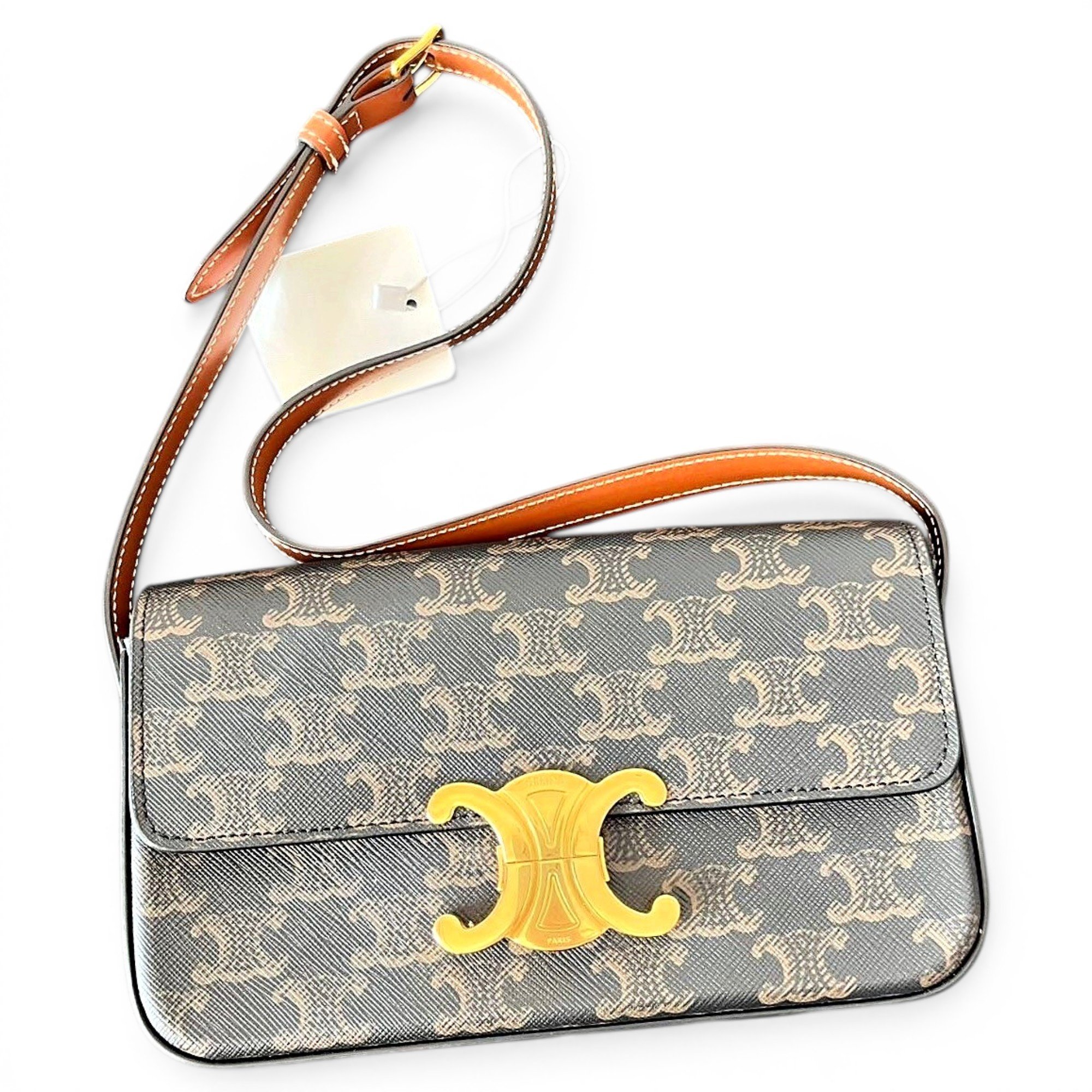 Triomphe Long leather handbag