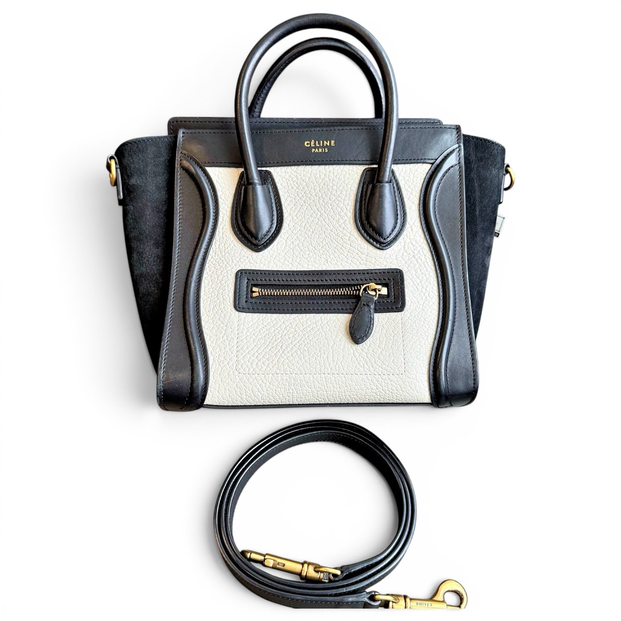 Nano Luggage leather handbag