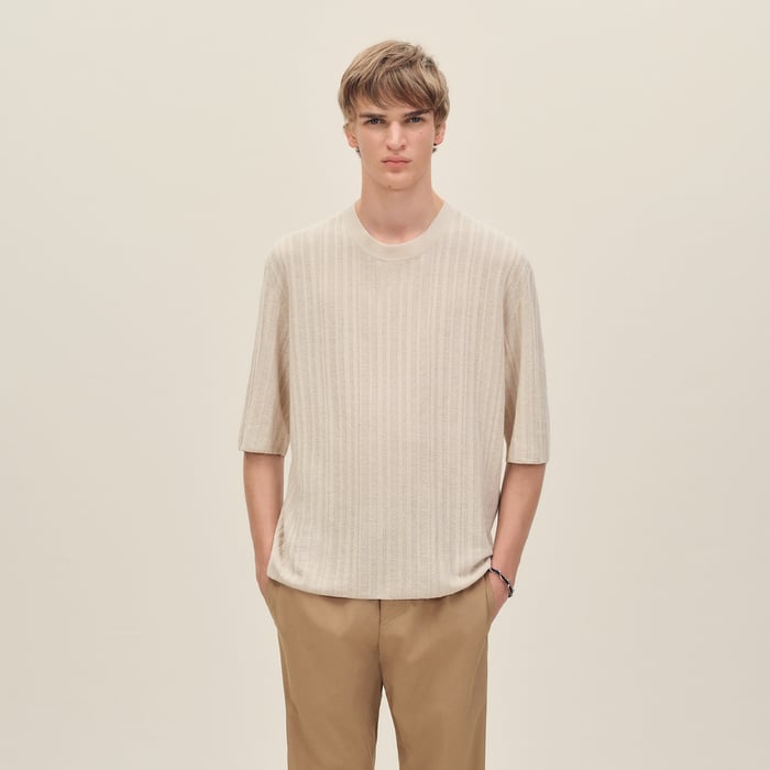 Ficelle "Seersucker Pique" T-shirt
