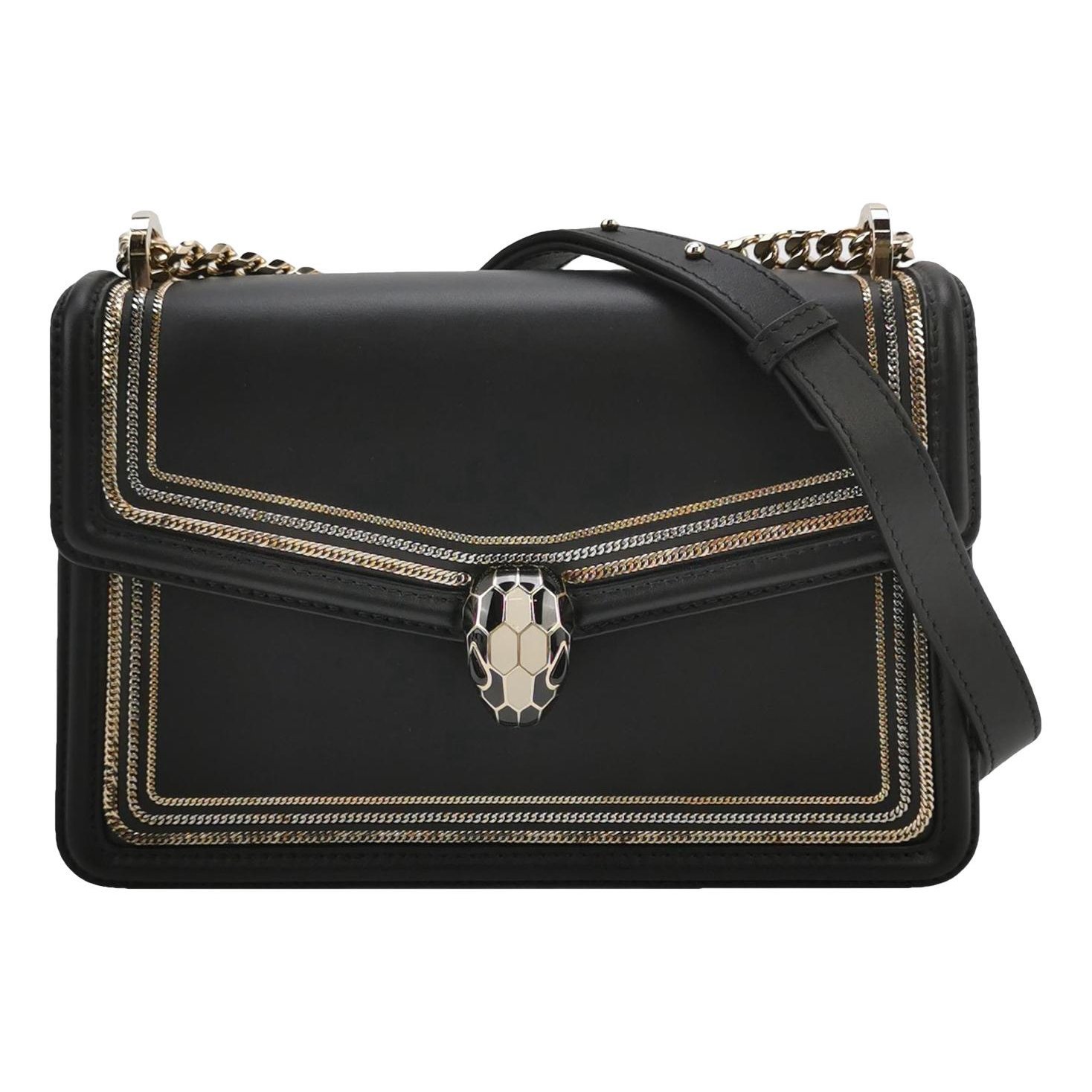 Serpenti leather handbag