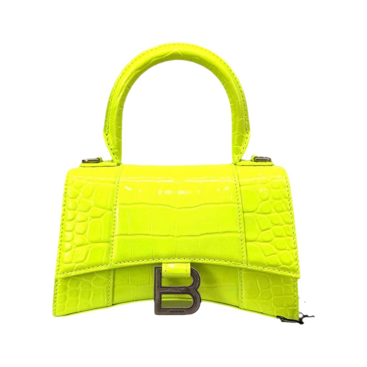 Hourglass leather crossbody bag