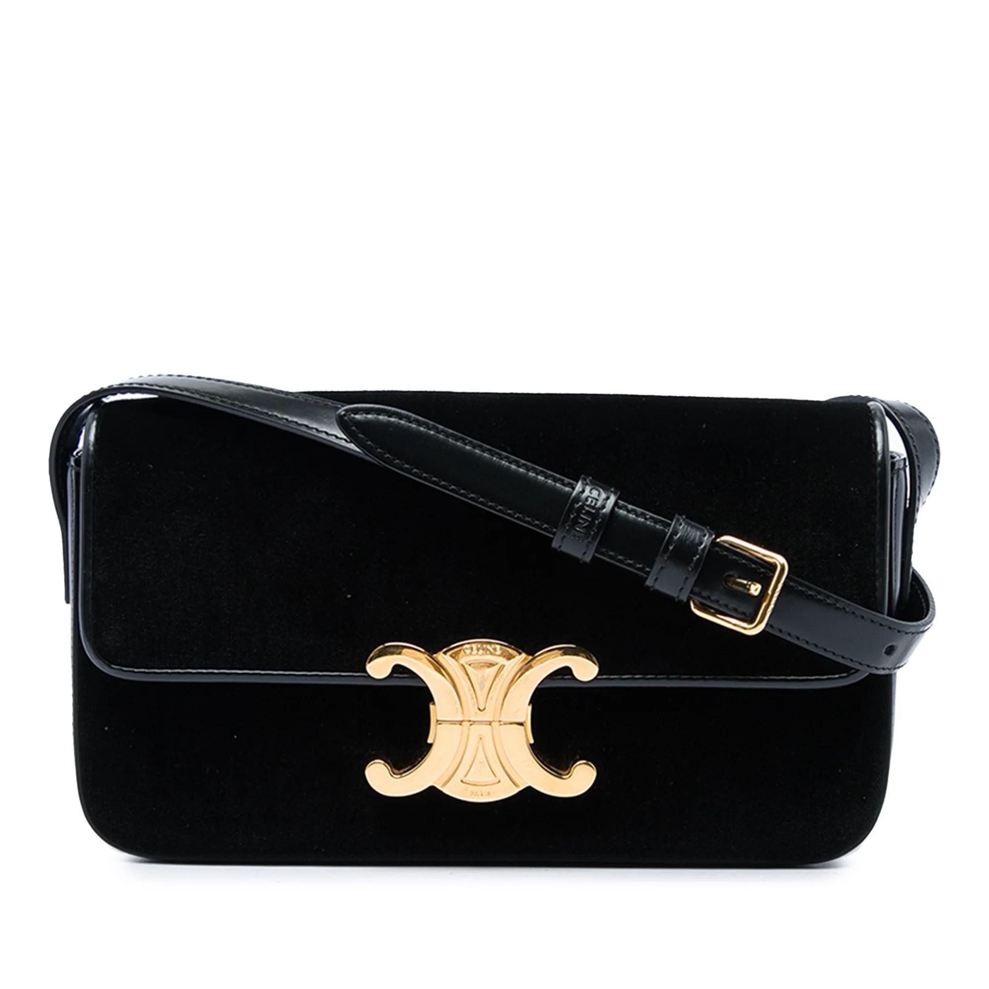 Velvet handbag