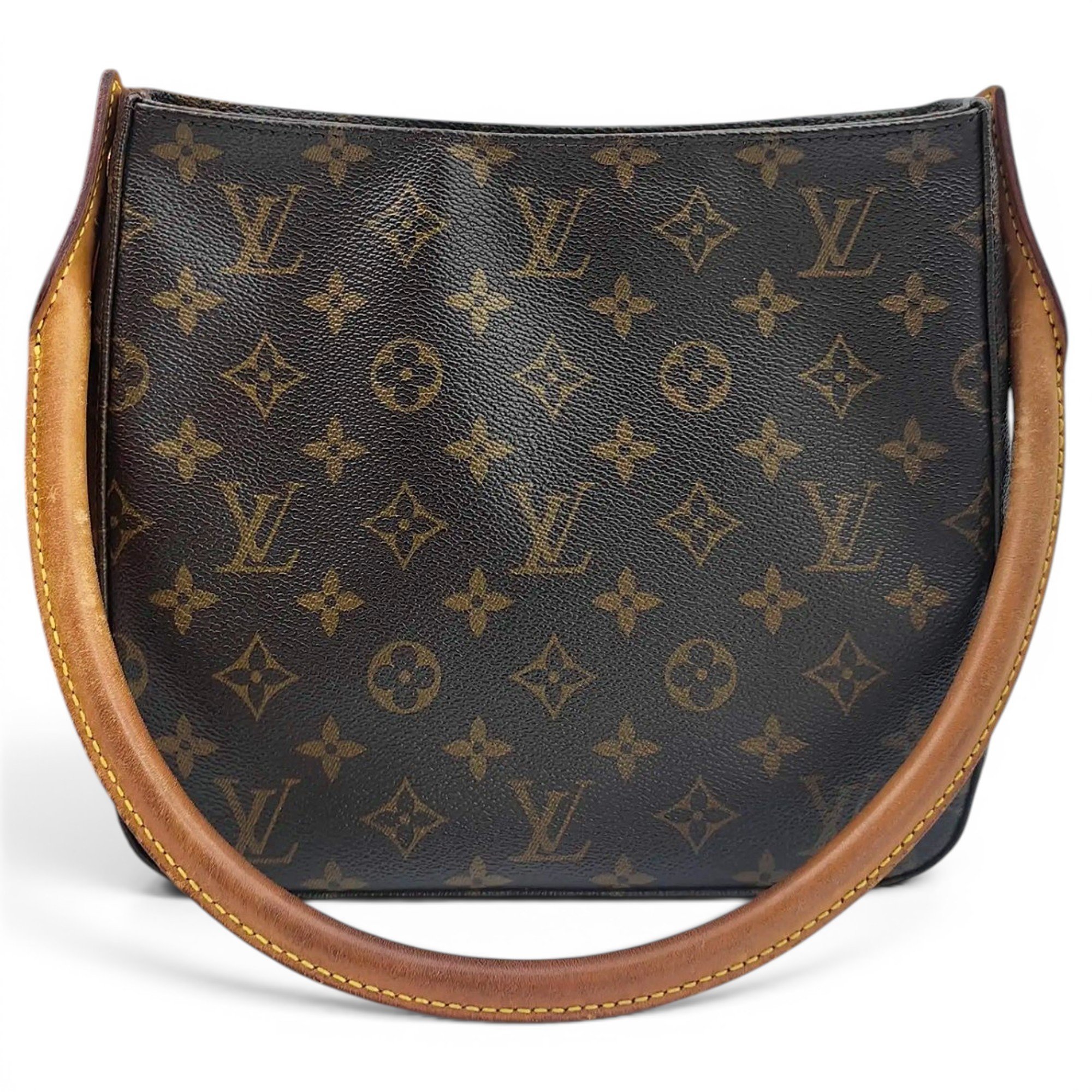 Looping vinyl handbag