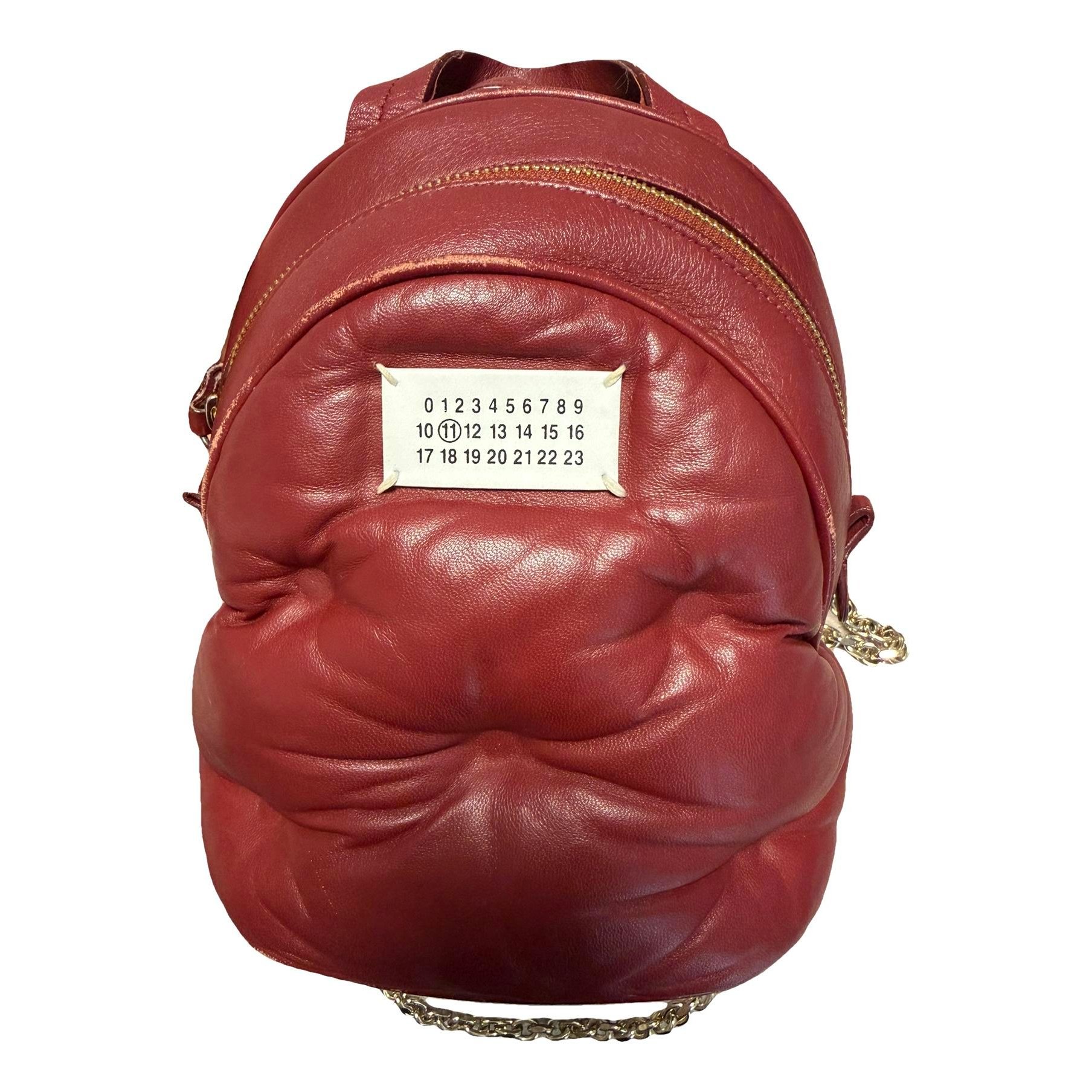 Leather backpack