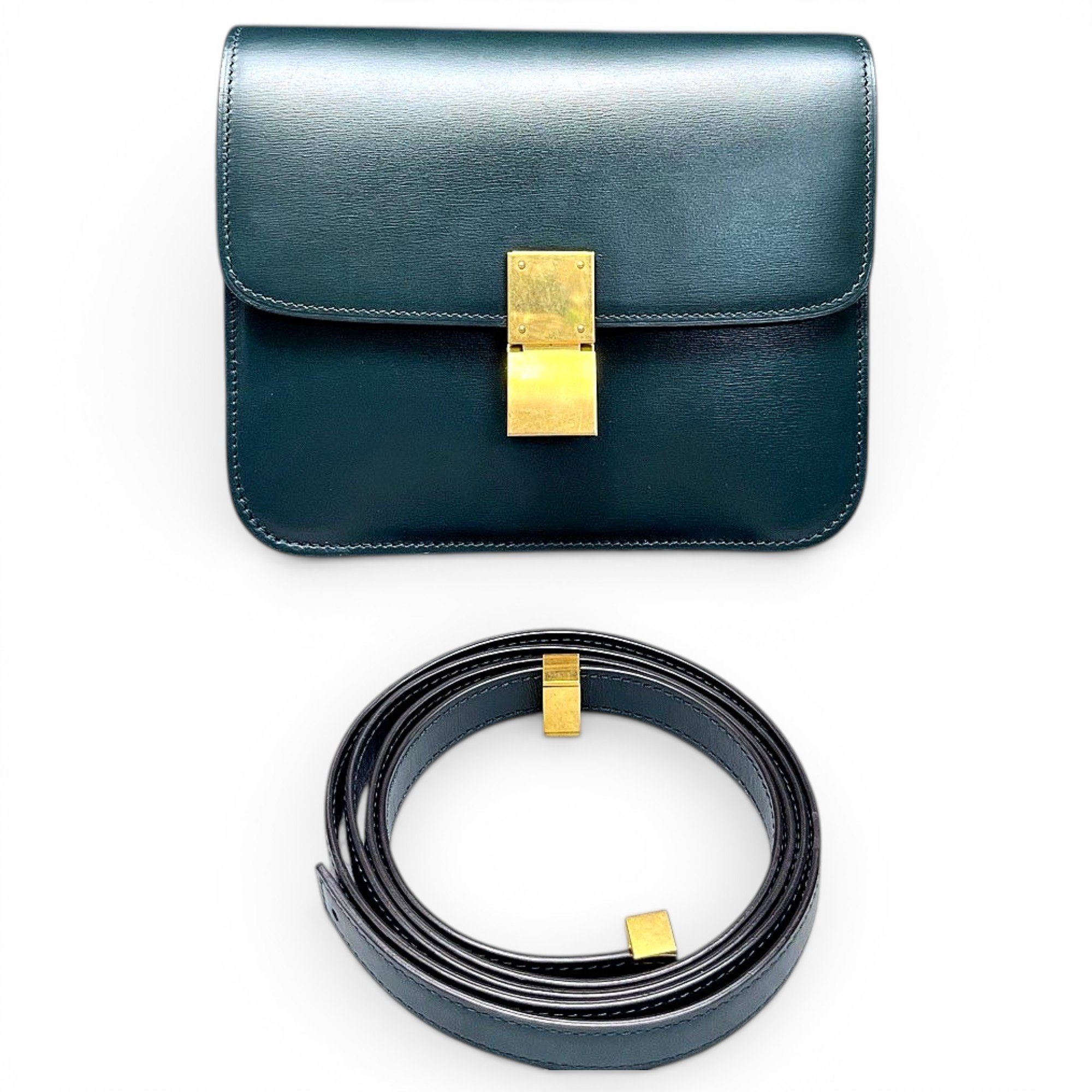 Classic leather crossbody bag