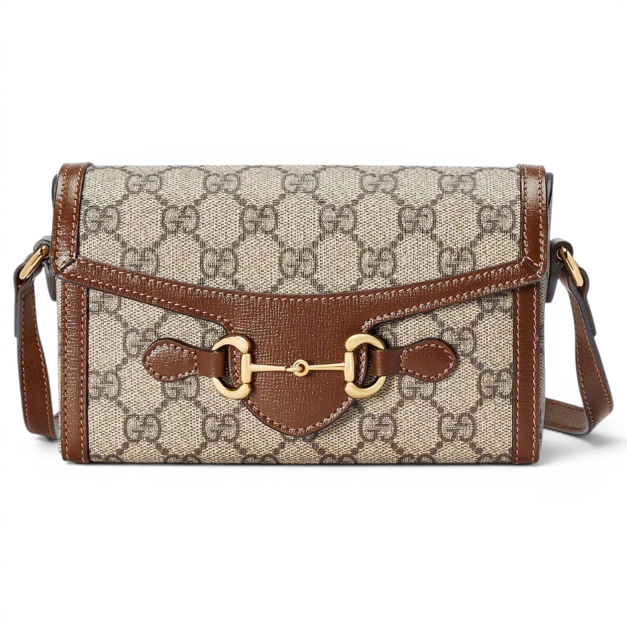 Horsebit 1955 linen crossbody bag