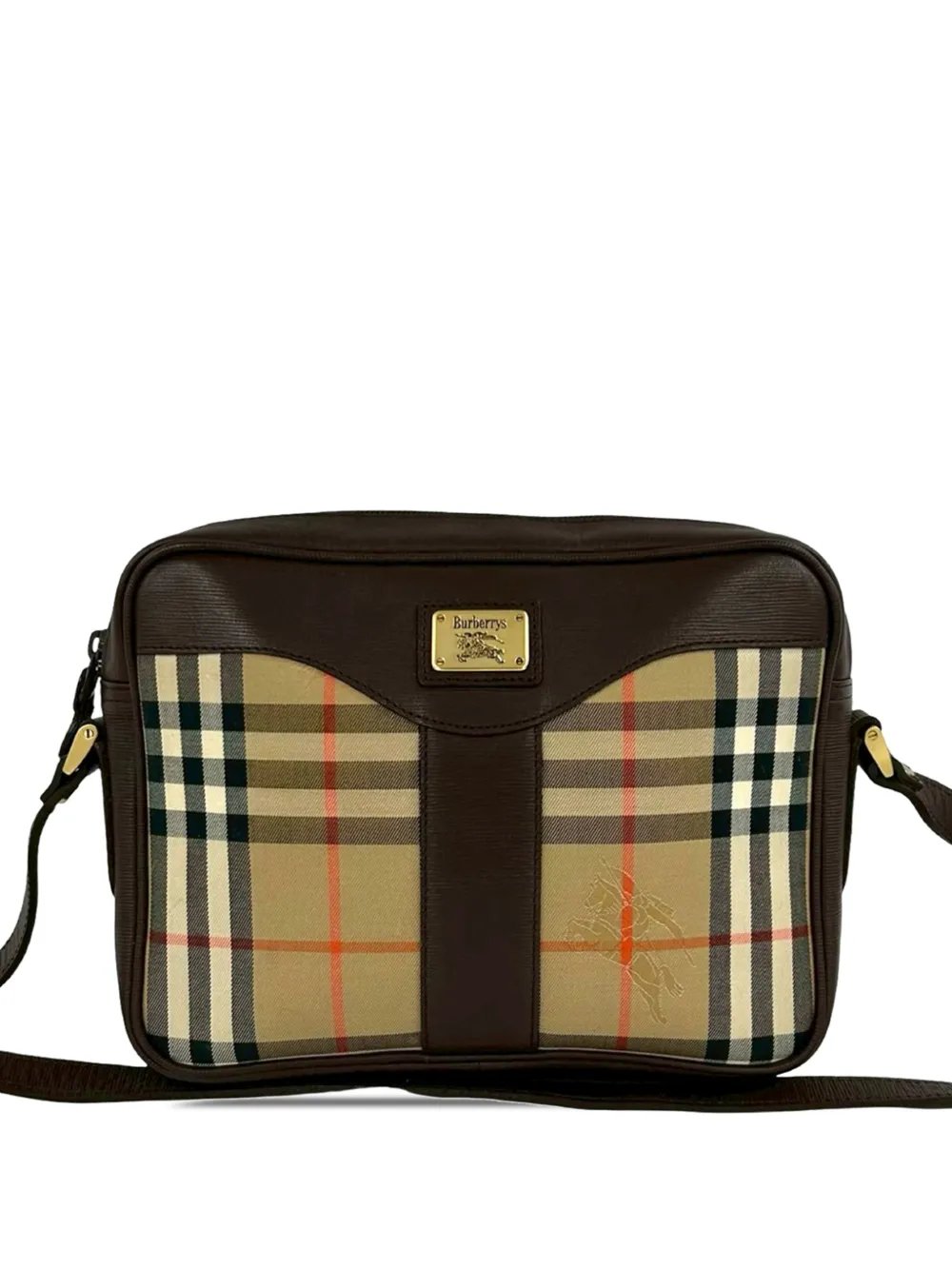 20th Century Haymarket Check Canvas crossbody bag
