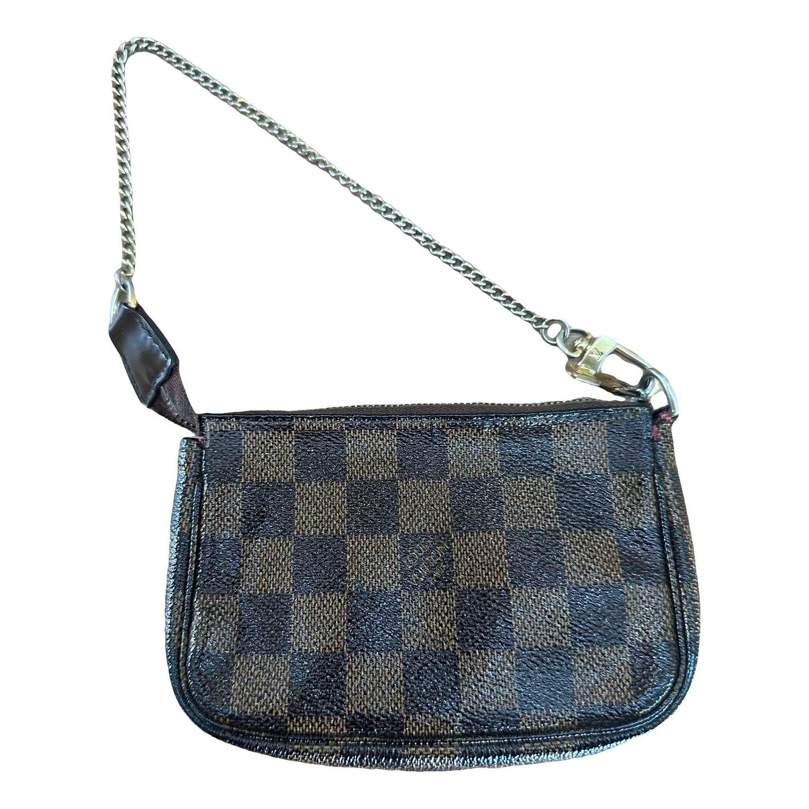 Leather clutch bag