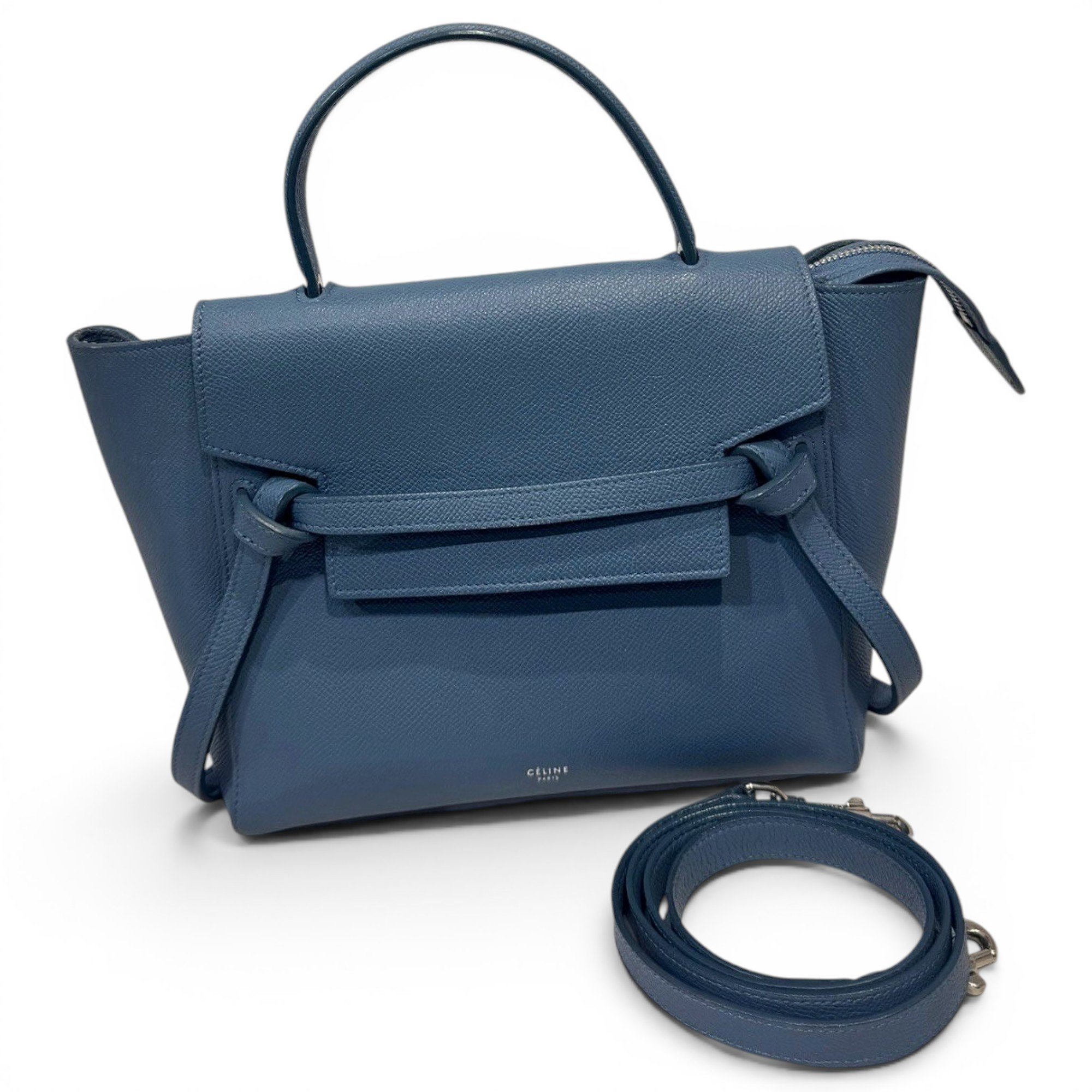 Belt leather handbag