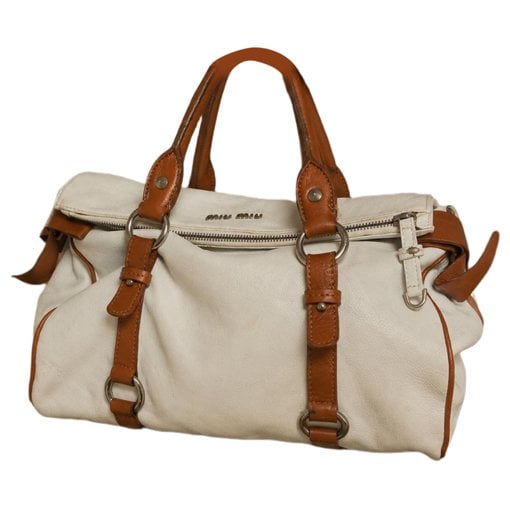 Leather bowling bag