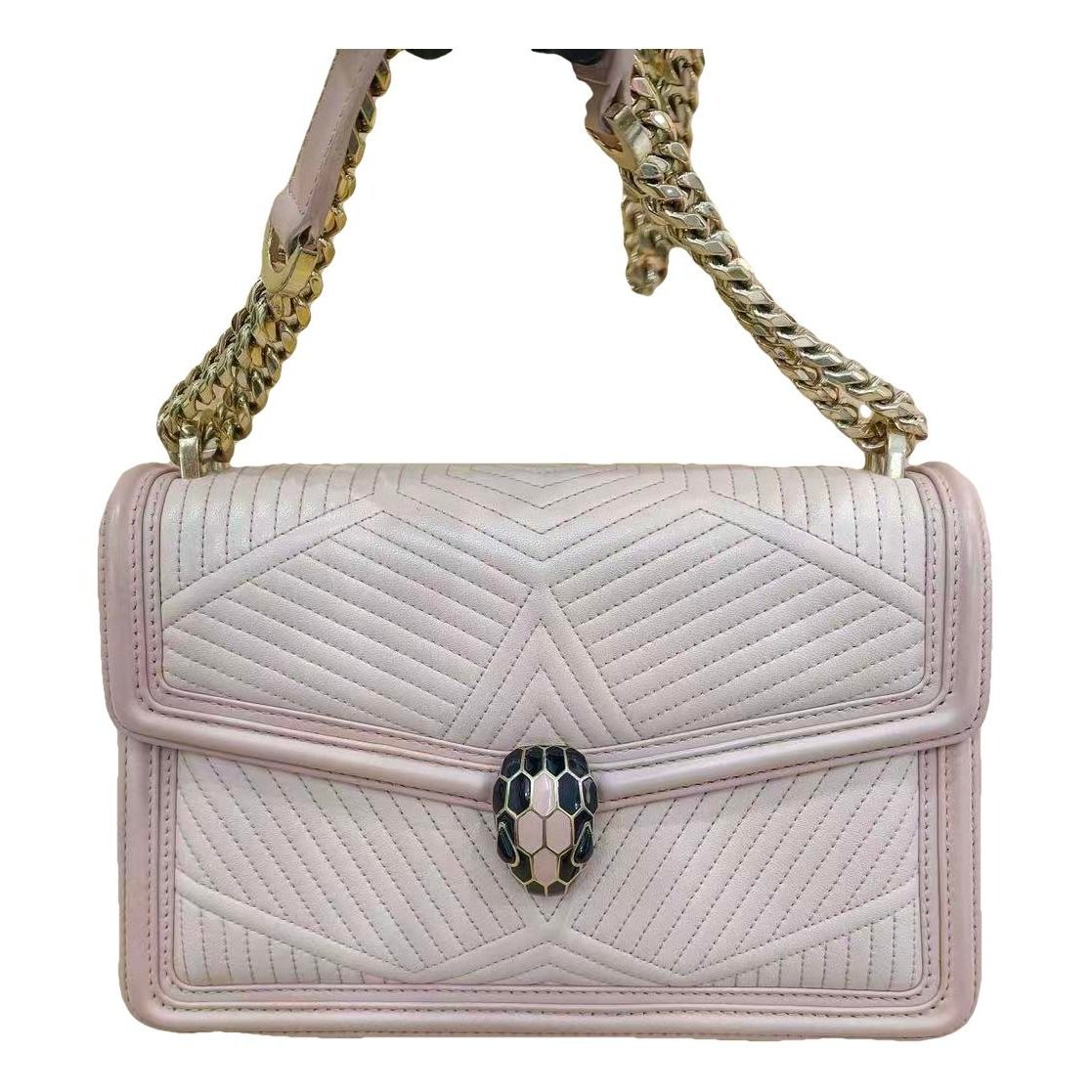 Serpenti leather handbag