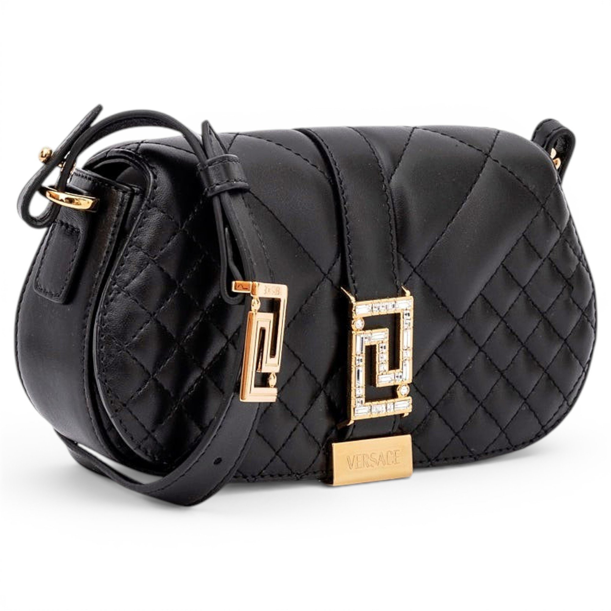 Versace Greca Goddess leather handbag