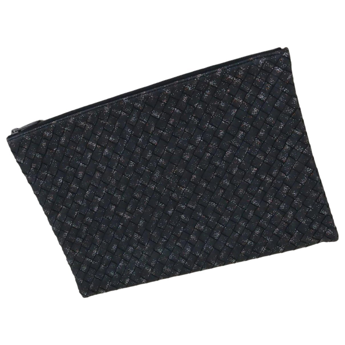 Leather clutch bag