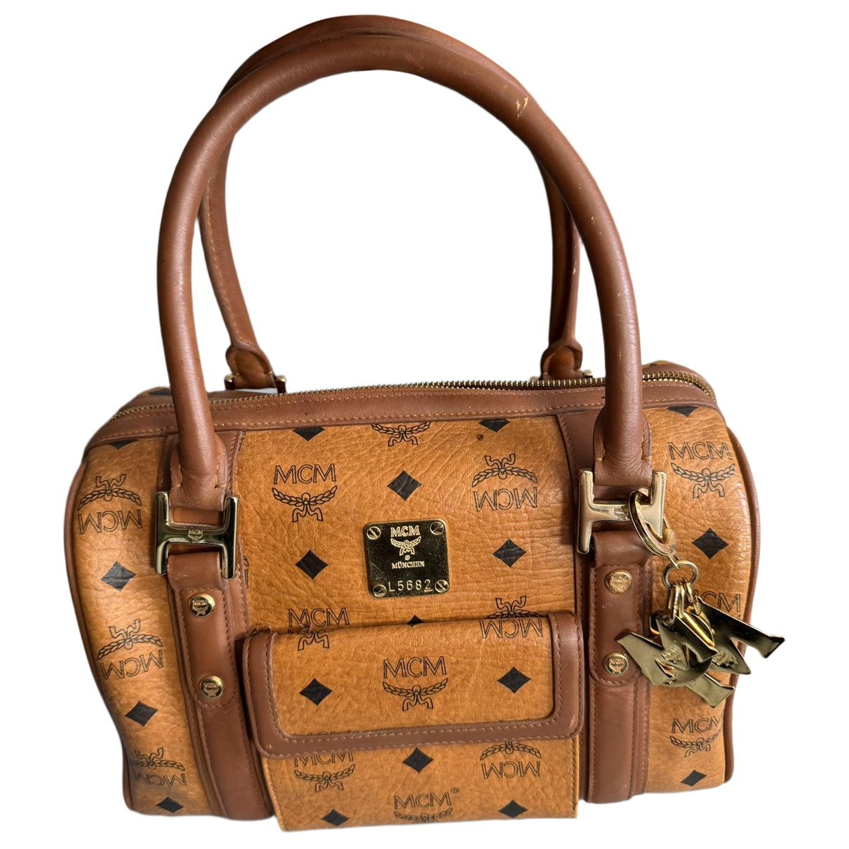 Boston leather handbag