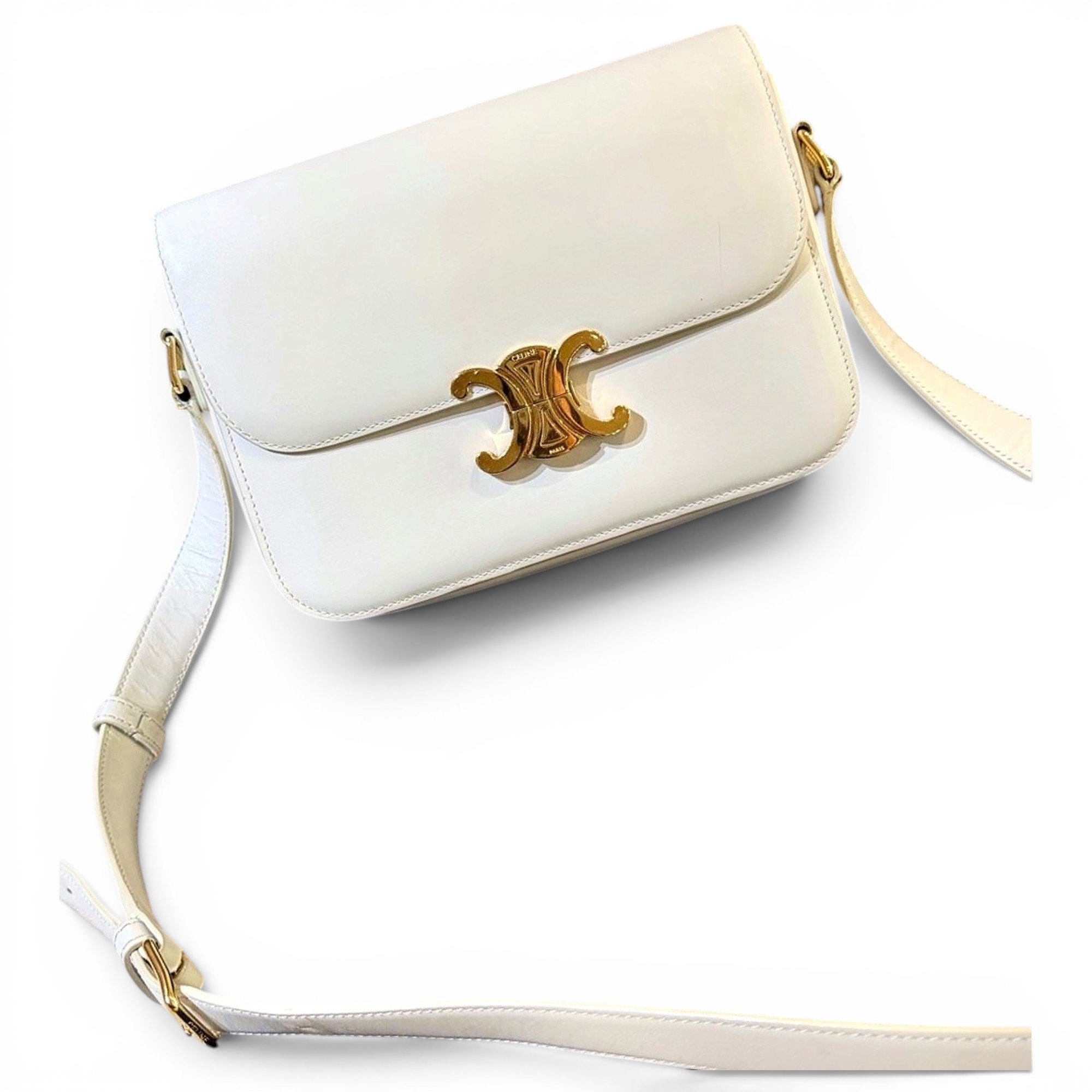 Triomphe leather handbag