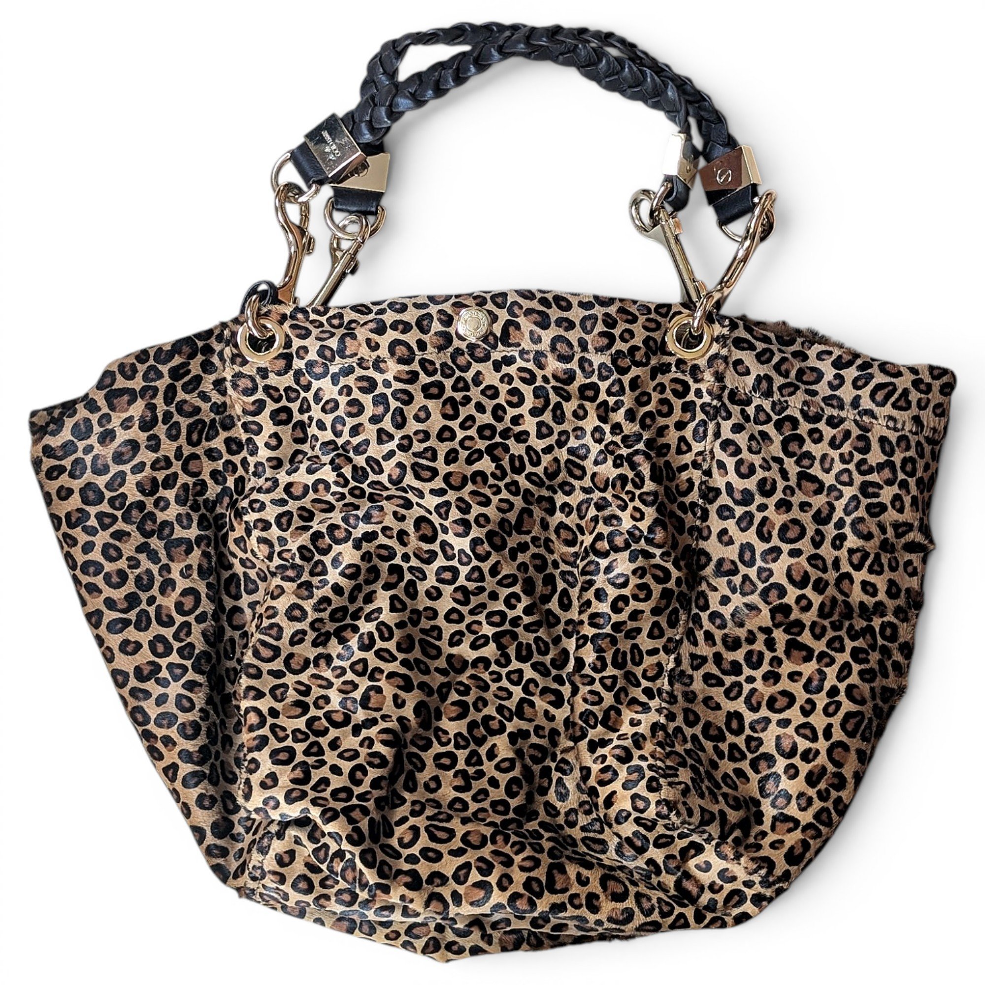Bon pony-style calfskin handbag