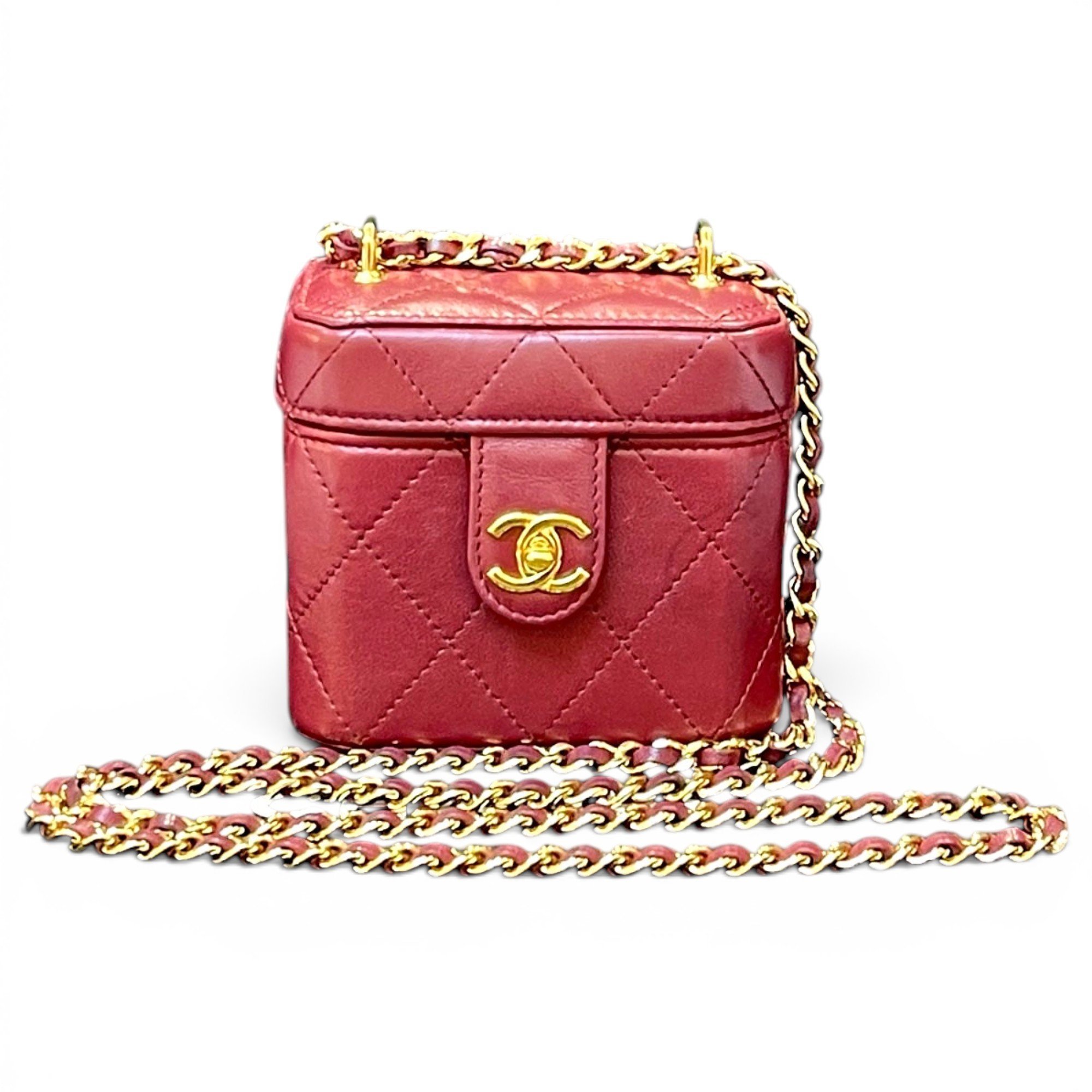Trendy CC Vanity leather handbag
