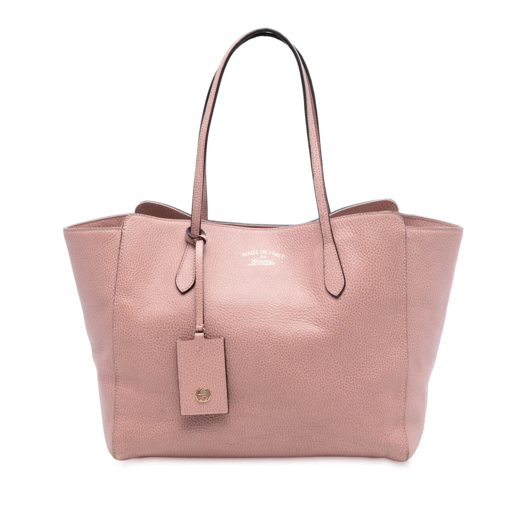 Swing leather tote